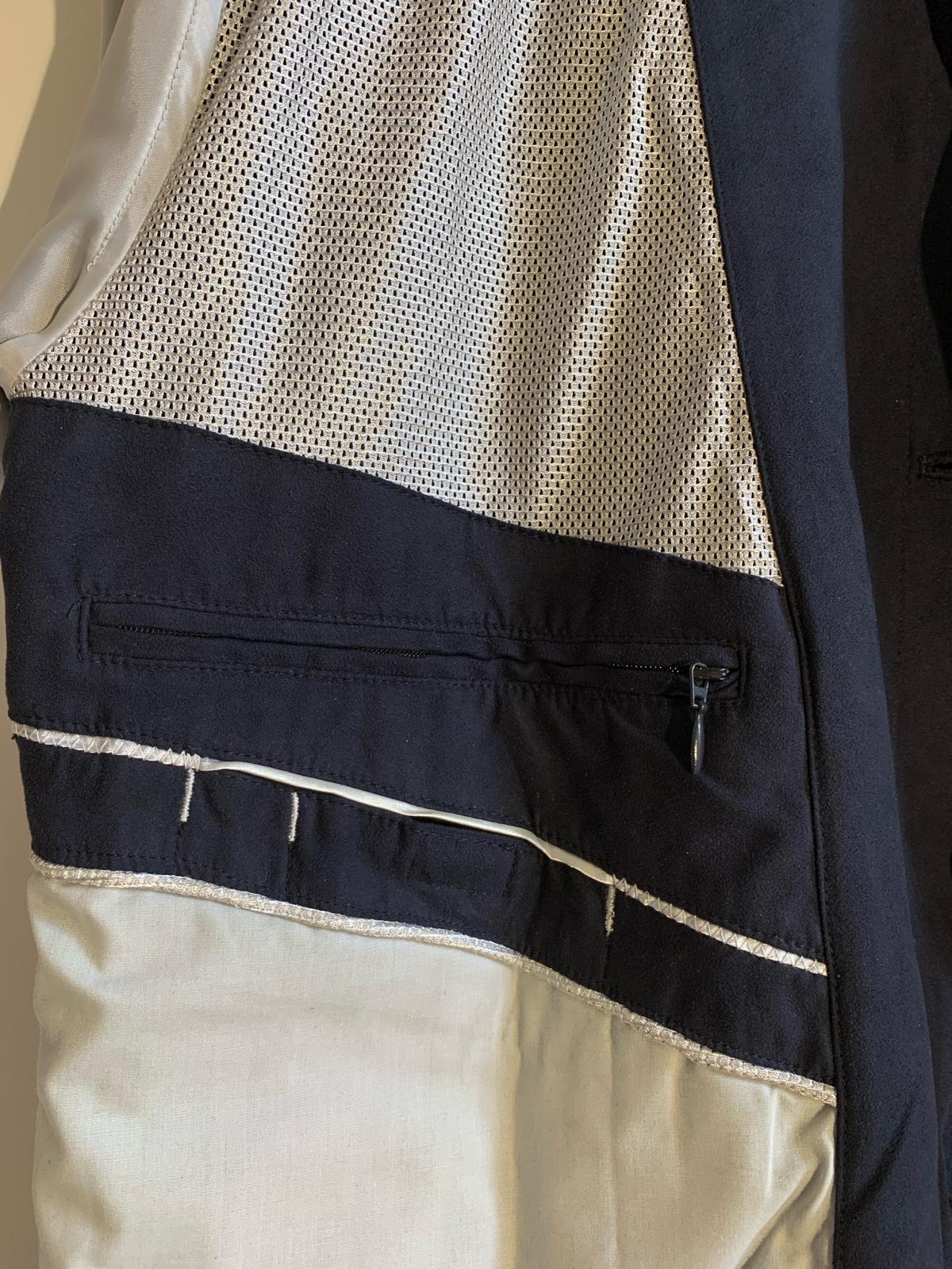 Giacca Bush. Colore blu. Taglia 50. 100% Skinara (Microfibra) - GLWear #