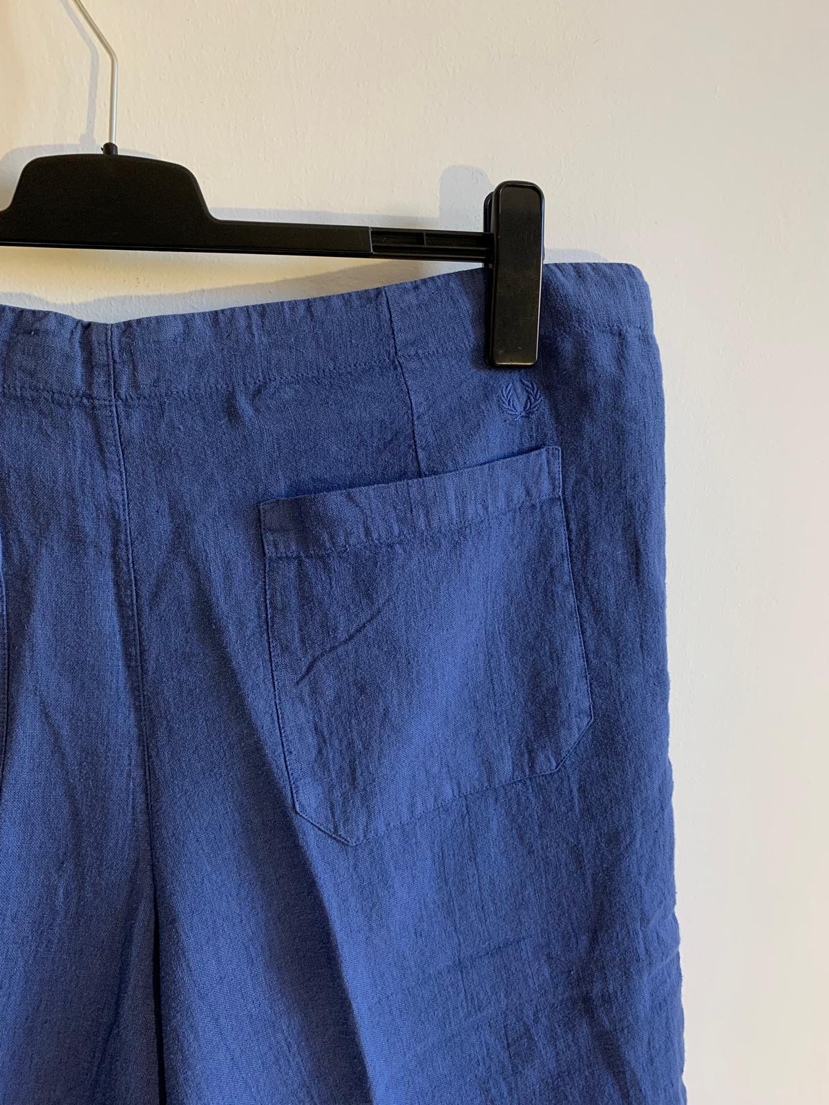 Shorts Fred Perry. Taglia 54. Colore blu. 100% Lino - GLWear #