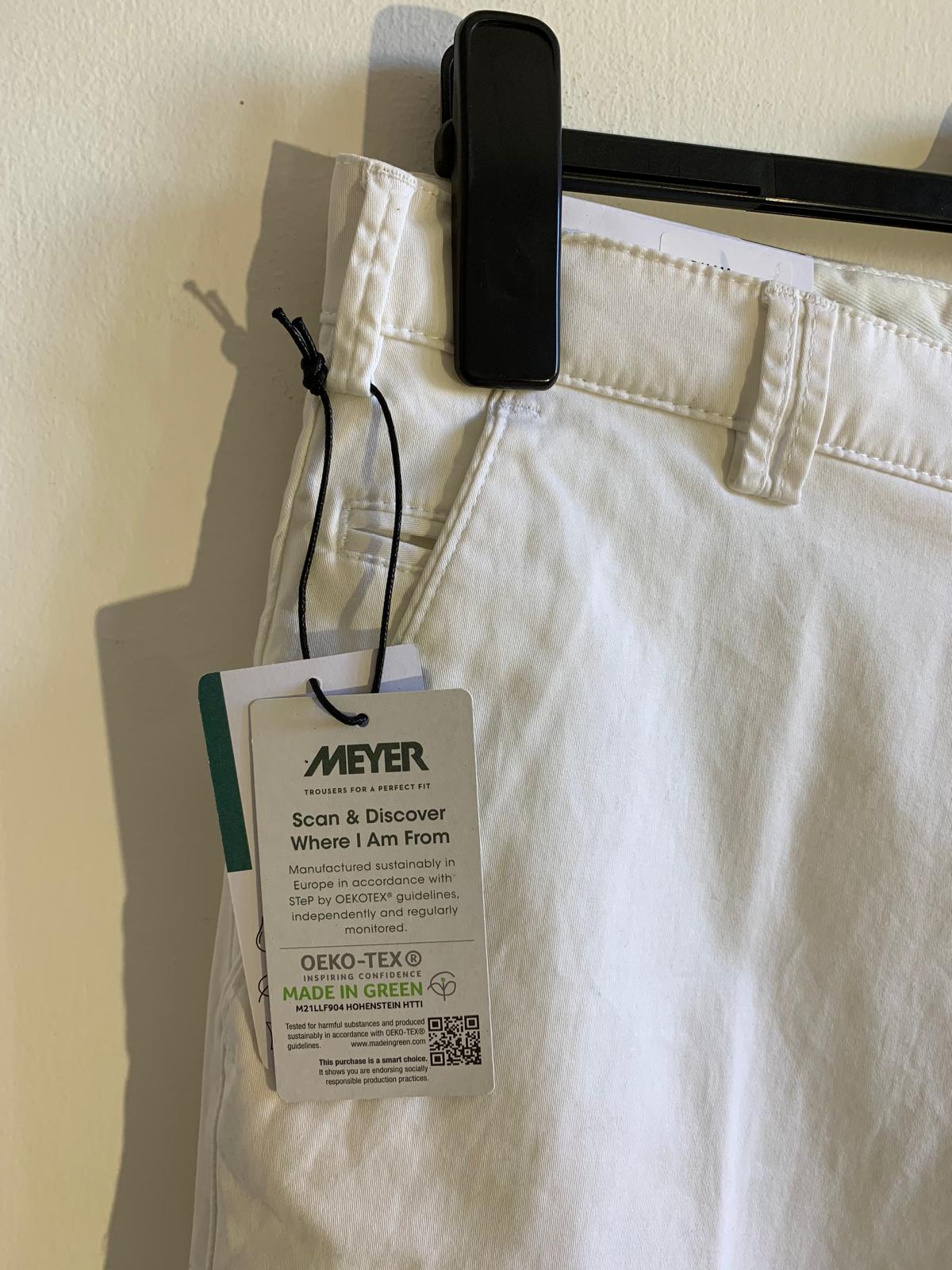 Shorts Meyer taglia 52. Colore bianco. 100% puro cotone organico bio - GLWear #