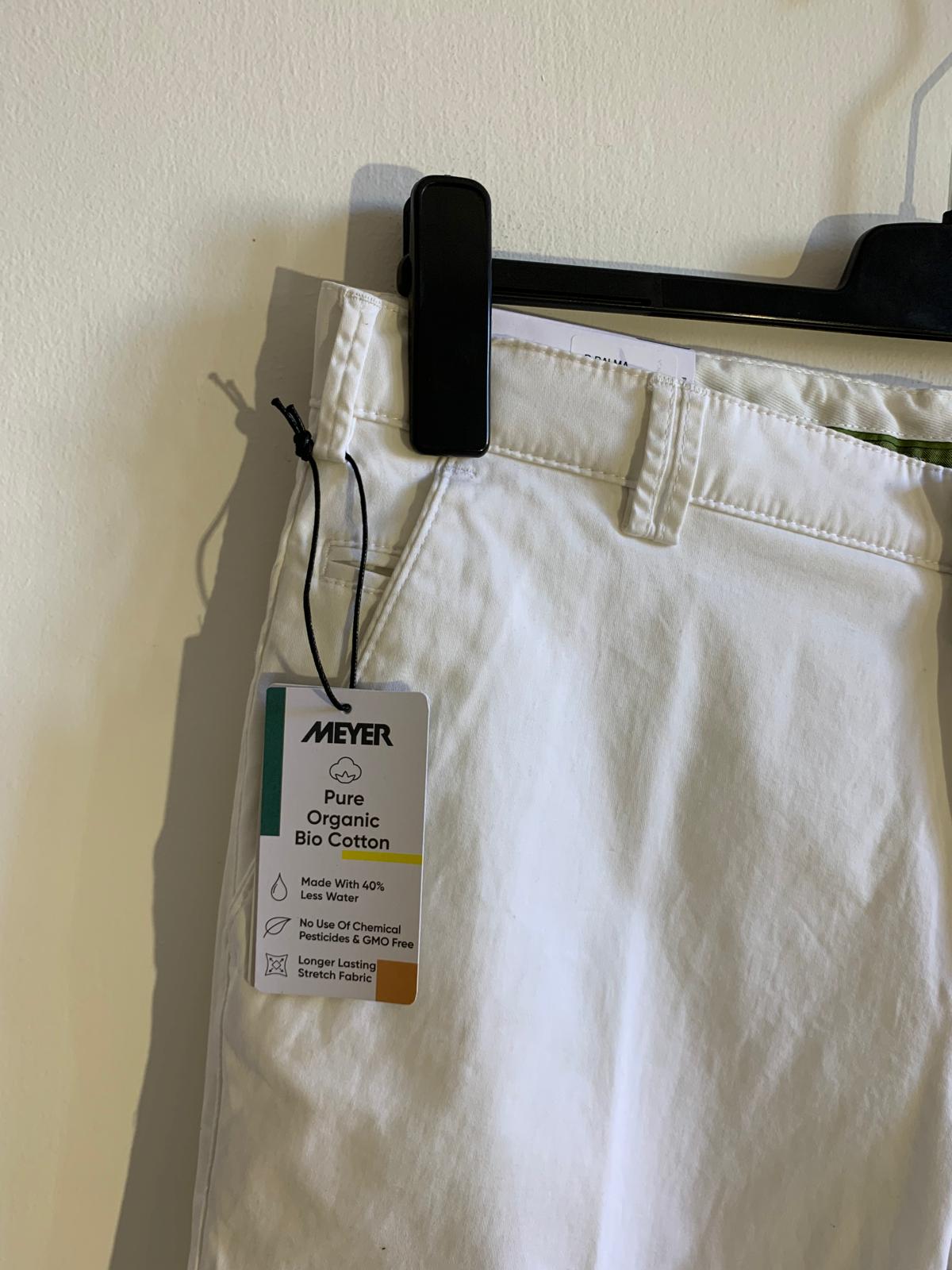 Shorts Meyer taglia 52. Colore bianco. 100% puro cotone organico bio - GLWear #