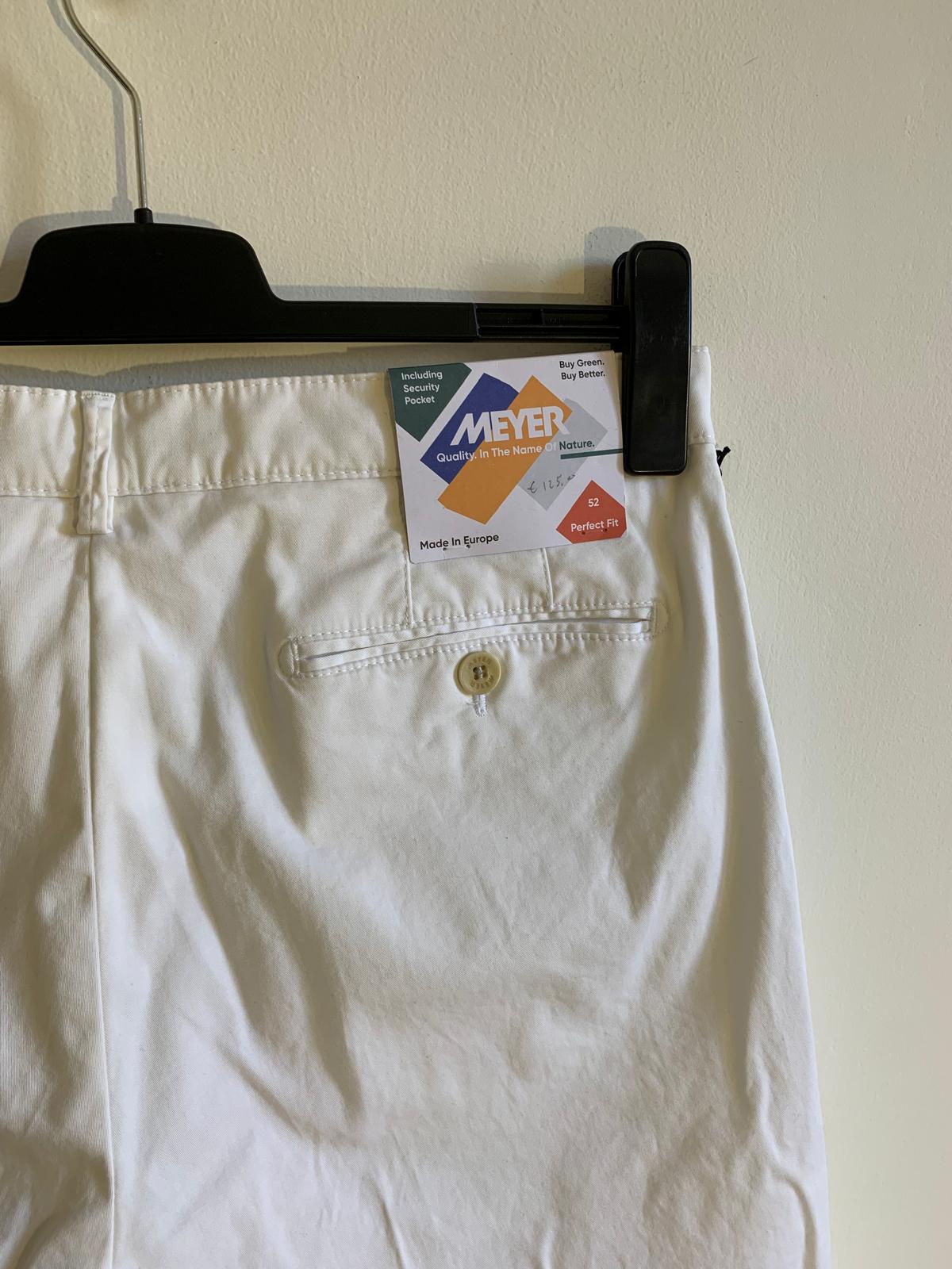 Shorts Meyer taglia 52. Colore bianco. 100% puro cotone organico bio - GLWear #