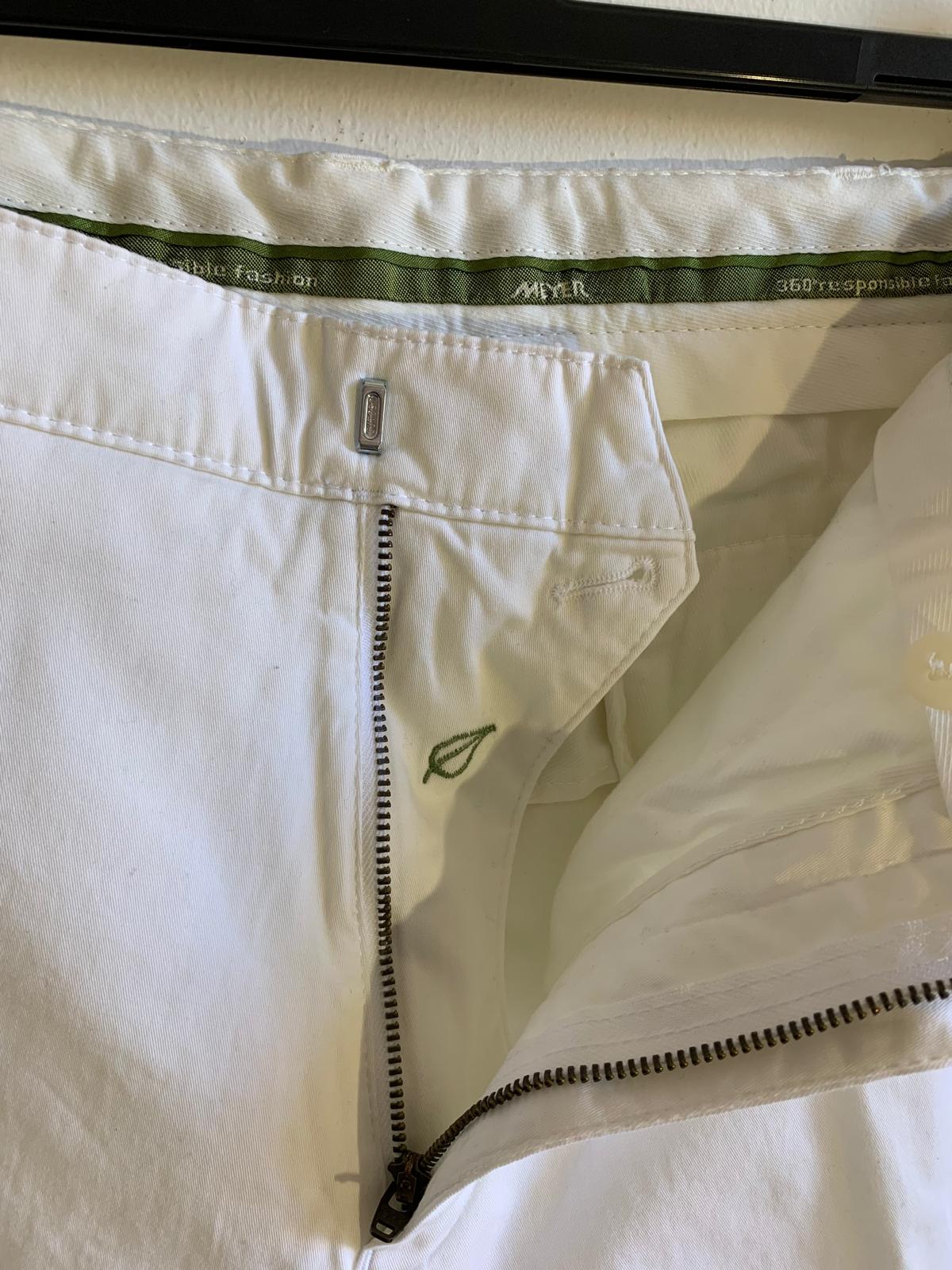 Shorts Meyer taglia 52. Colore bianco. 100% puro cotone organico bio - GLWear #
