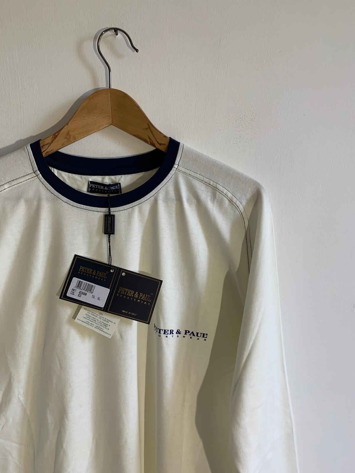 T-Shirt manica lunga Peter & Paul sportswear. Taglia XL. 100% Cotone. Made in Italy - GLWear #