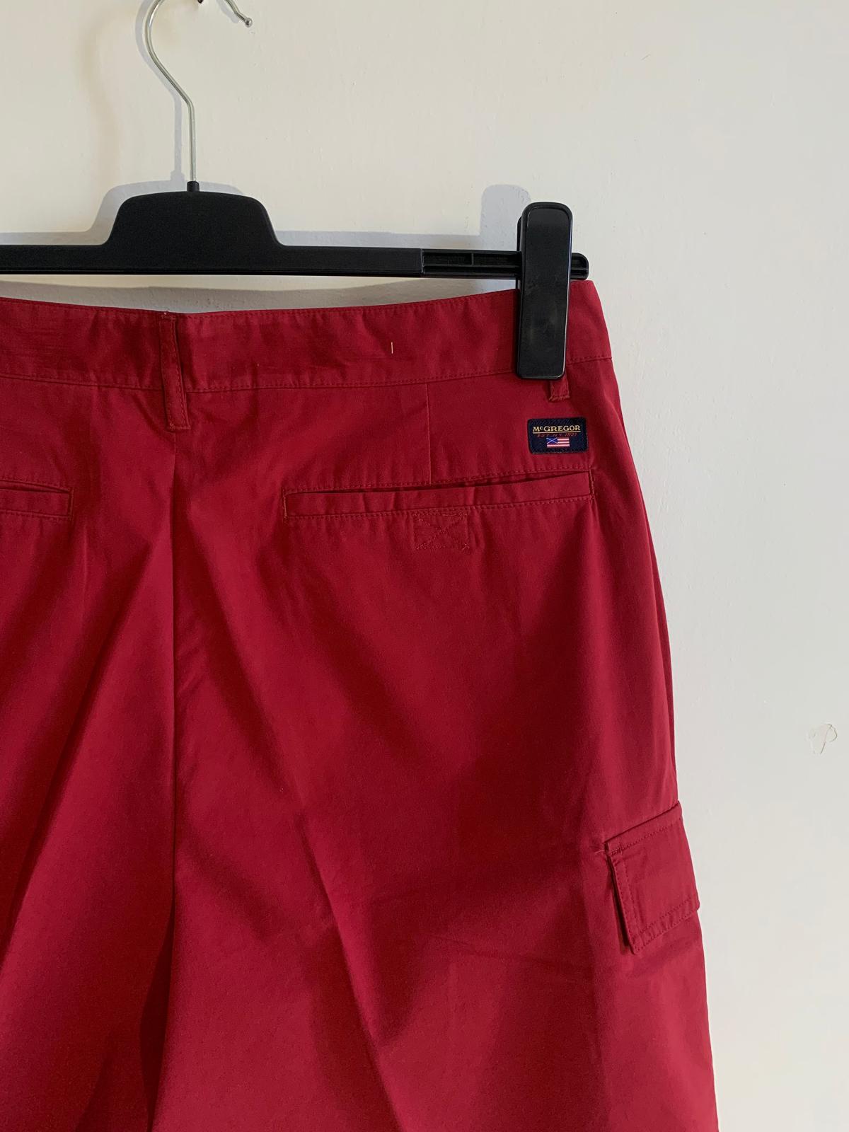 Shorts McGregor mod. East Bryant. Taglia 50. Colore rosso. 80% Cotone 20% Poliestere