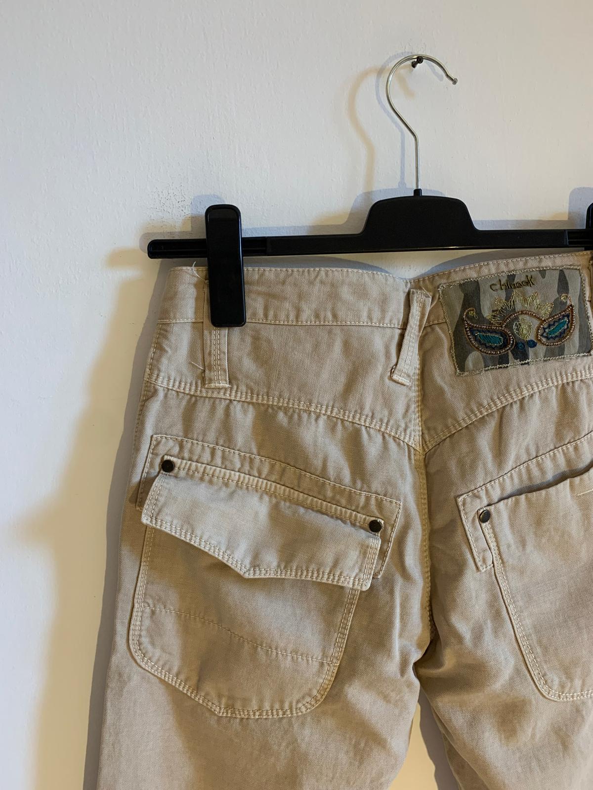 Pantalone Chinook. Taglia 44/46. 100% Cotone. Colore Beige