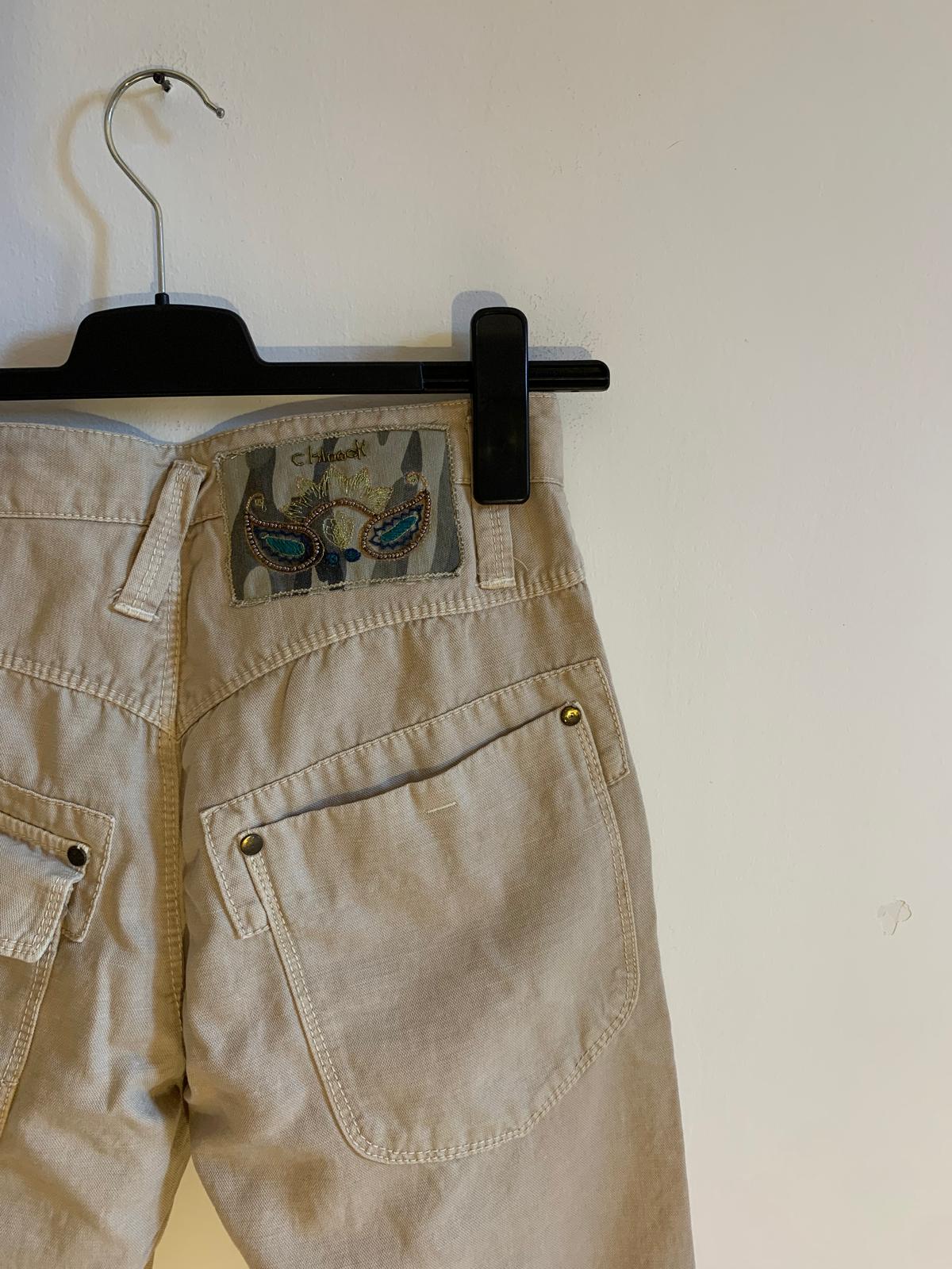 Pantalone Chinook. Taglia 44/46. 100% Cotone. Colore Beige
