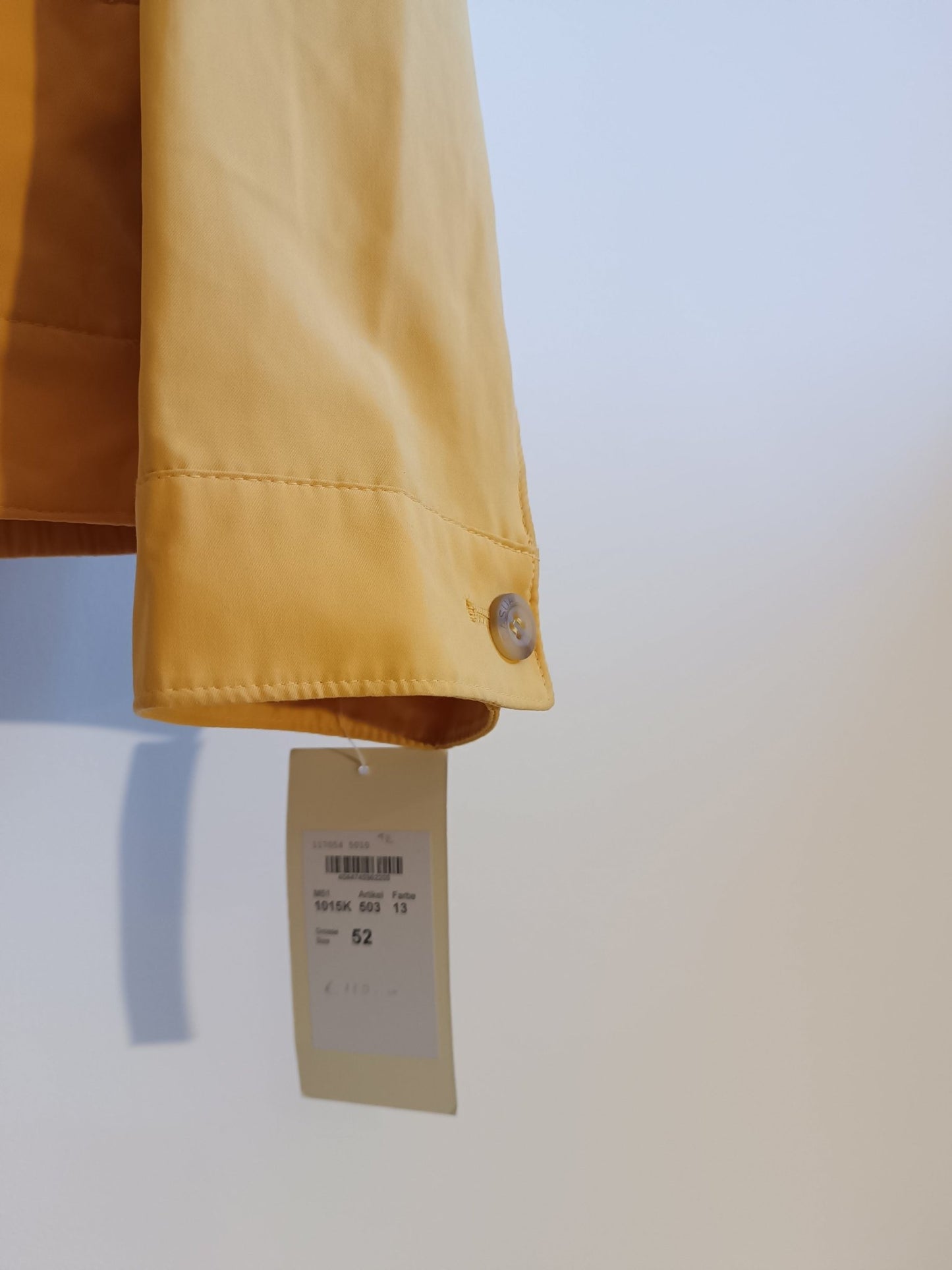 Giacca Frank Eden colore giallo. Taglia 52. 100% Microfibra - GLWear #
