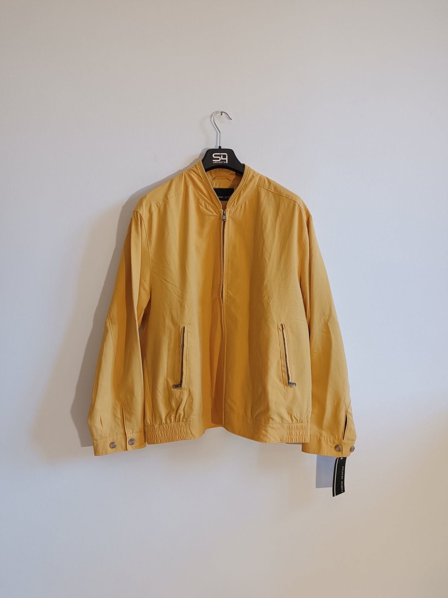 Giacca Frank Eden colore giallo. Taglia 52. 100% Microfibra - GLWear #