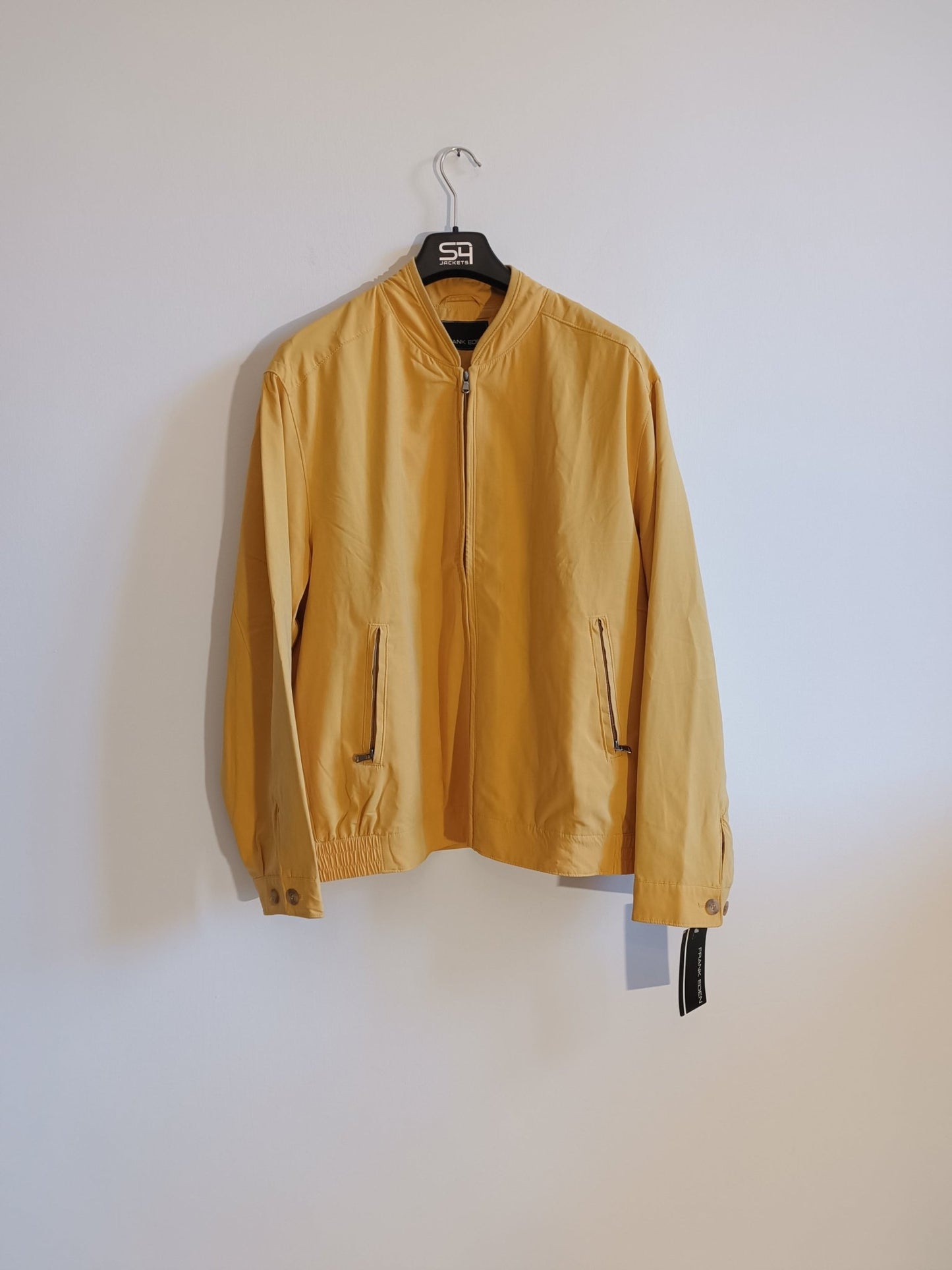 Giacca Frank Eden colore giallo. Taglia 52. 100% Microfibra - GLWear #