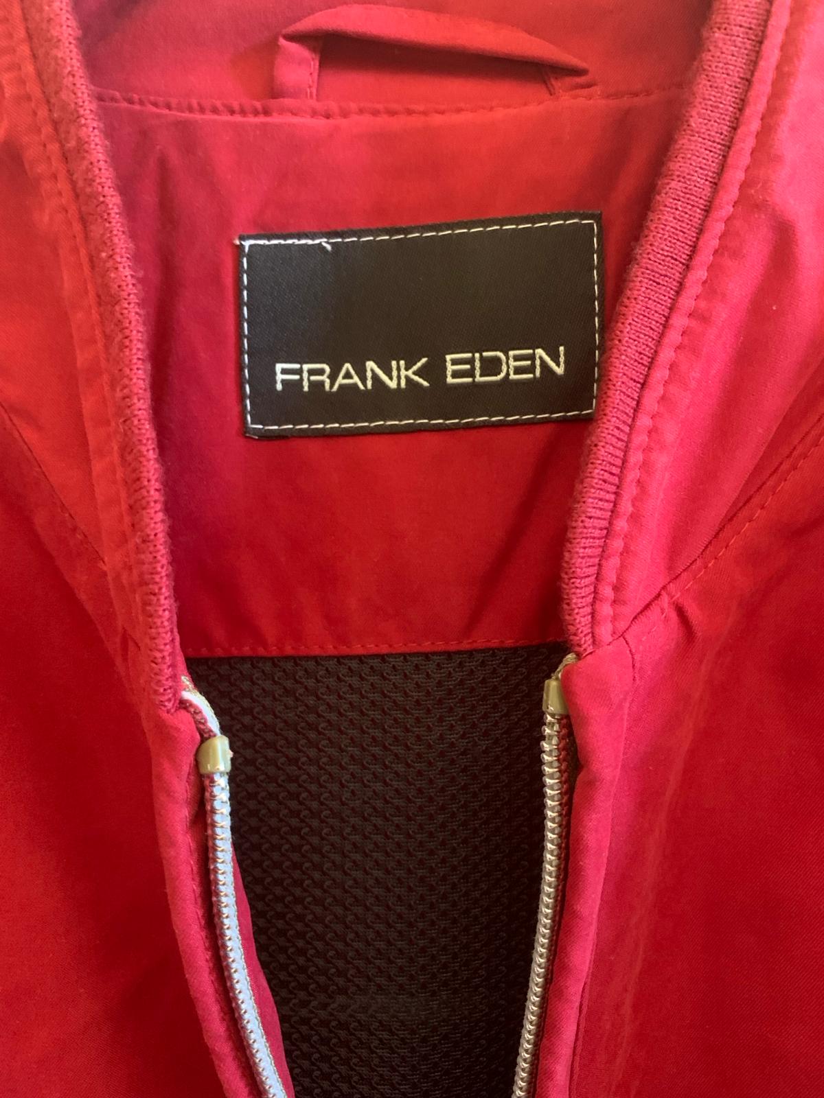 Giacca Frank Eden Rossa. Taglia 50. 100% Microfibra - GLWear #