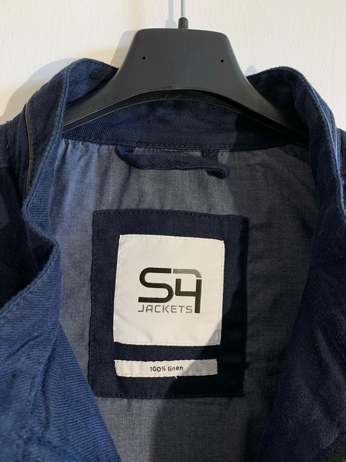 Giacca S4 Jackets modello PORTOFINO. Colore blu. Taglia 54. 100% Lino - GLWear #