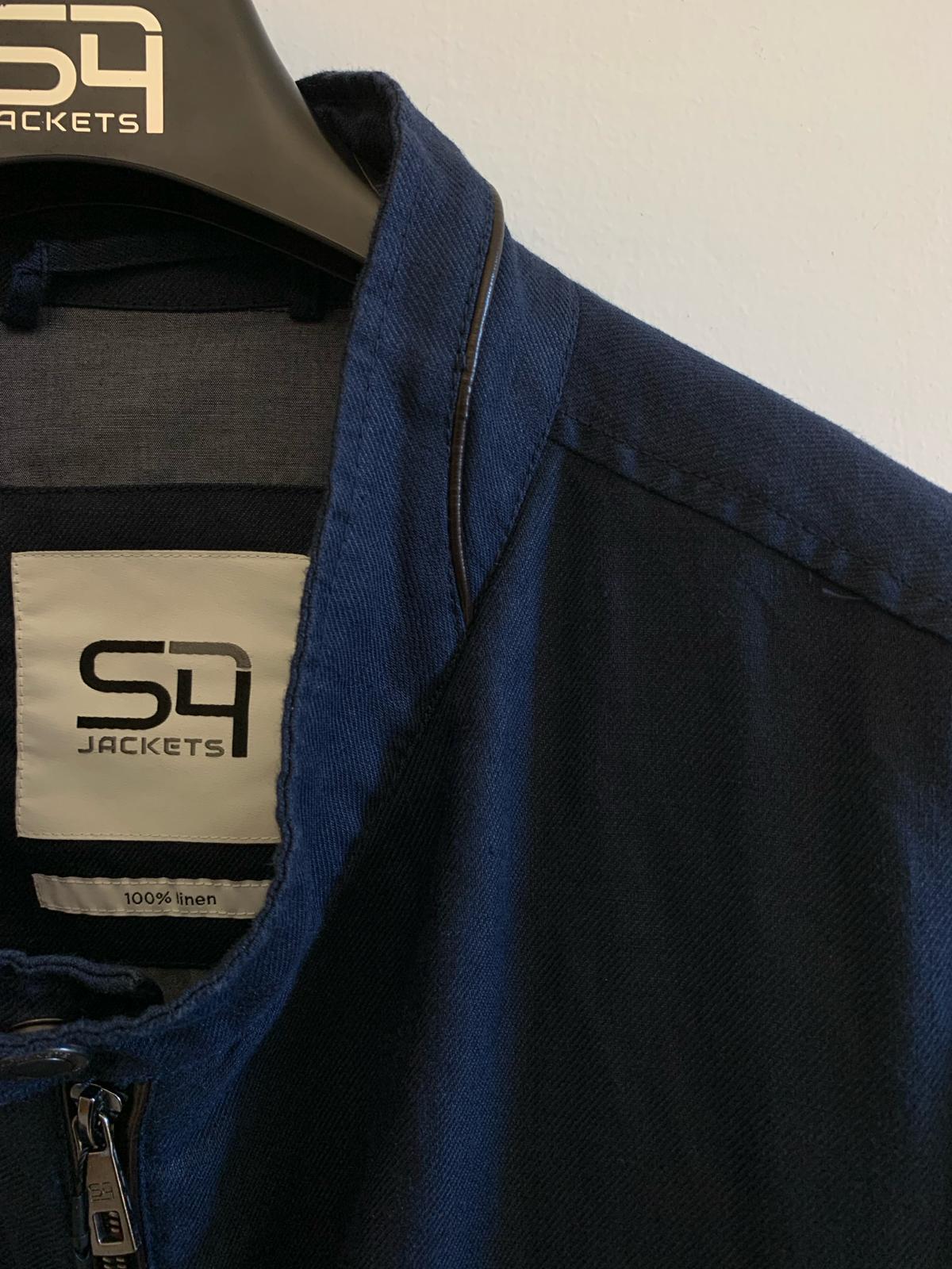 Giacca S4 Jackets modello PORTOFINO. Colore blu. Taglia 66. 100% Lino - GLWear #