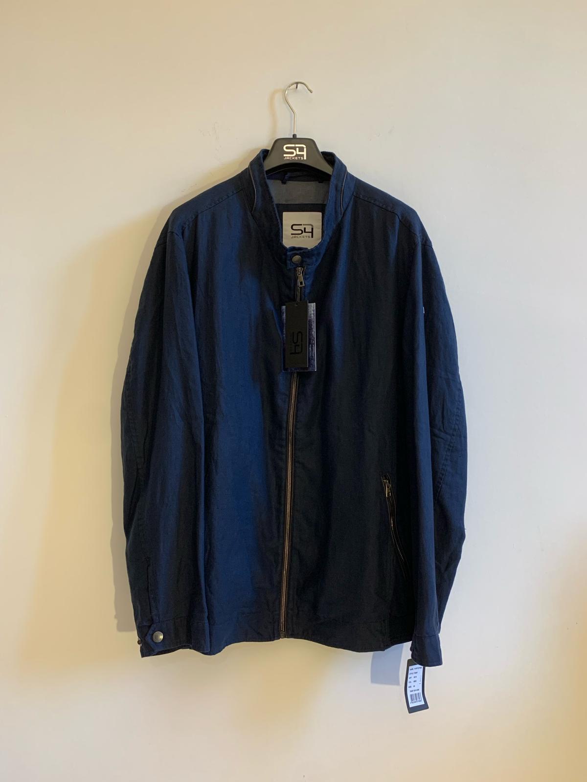 Giacca S4 Jackets modello PORTOFINO. Colore blu. Taglia 66. 100% Lino - GLWear #