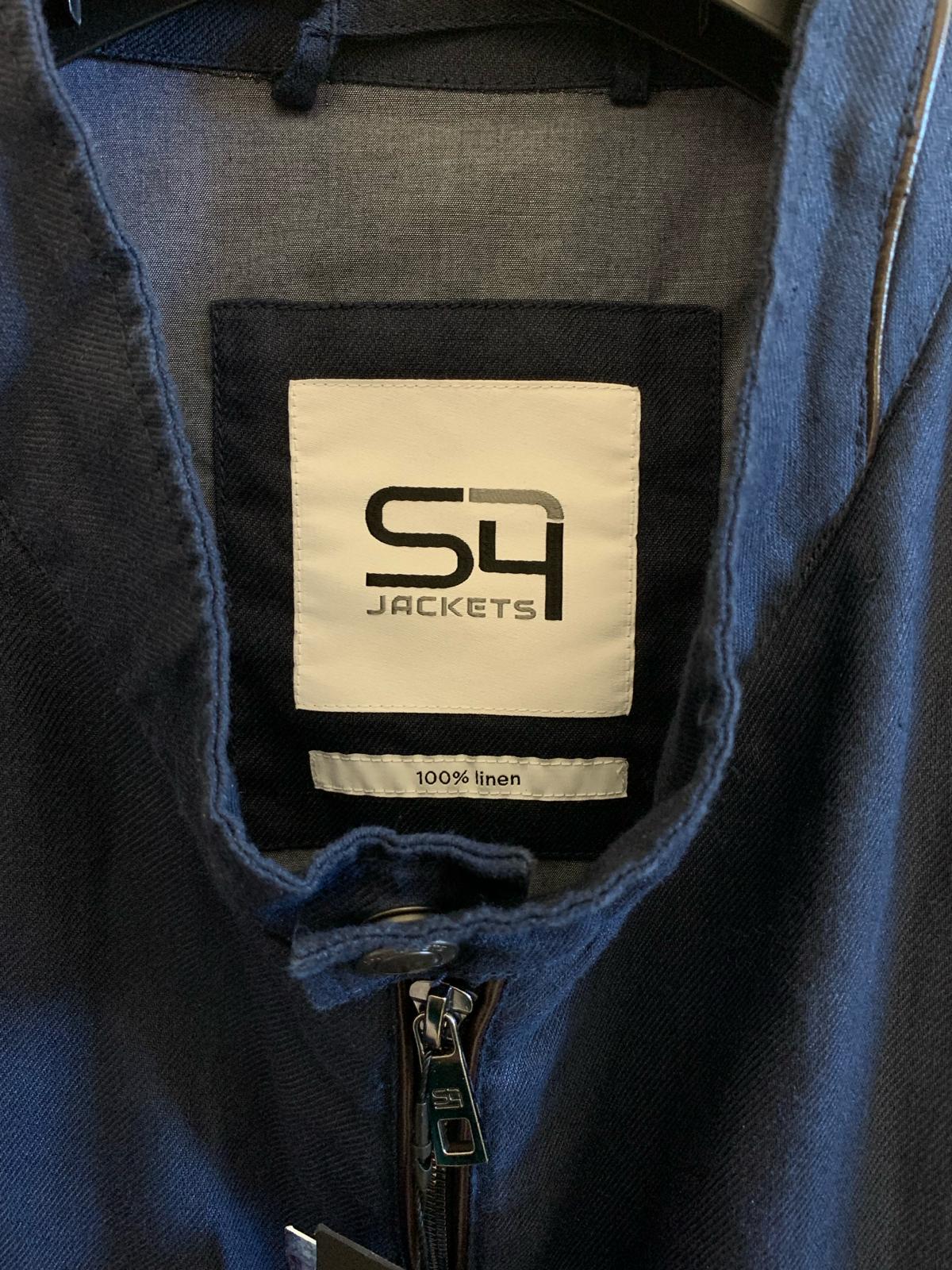 Giacca S4 Jackets modello PORTOFINO. Colore blu. Taglia 66. 100% Lino - GLWear #
