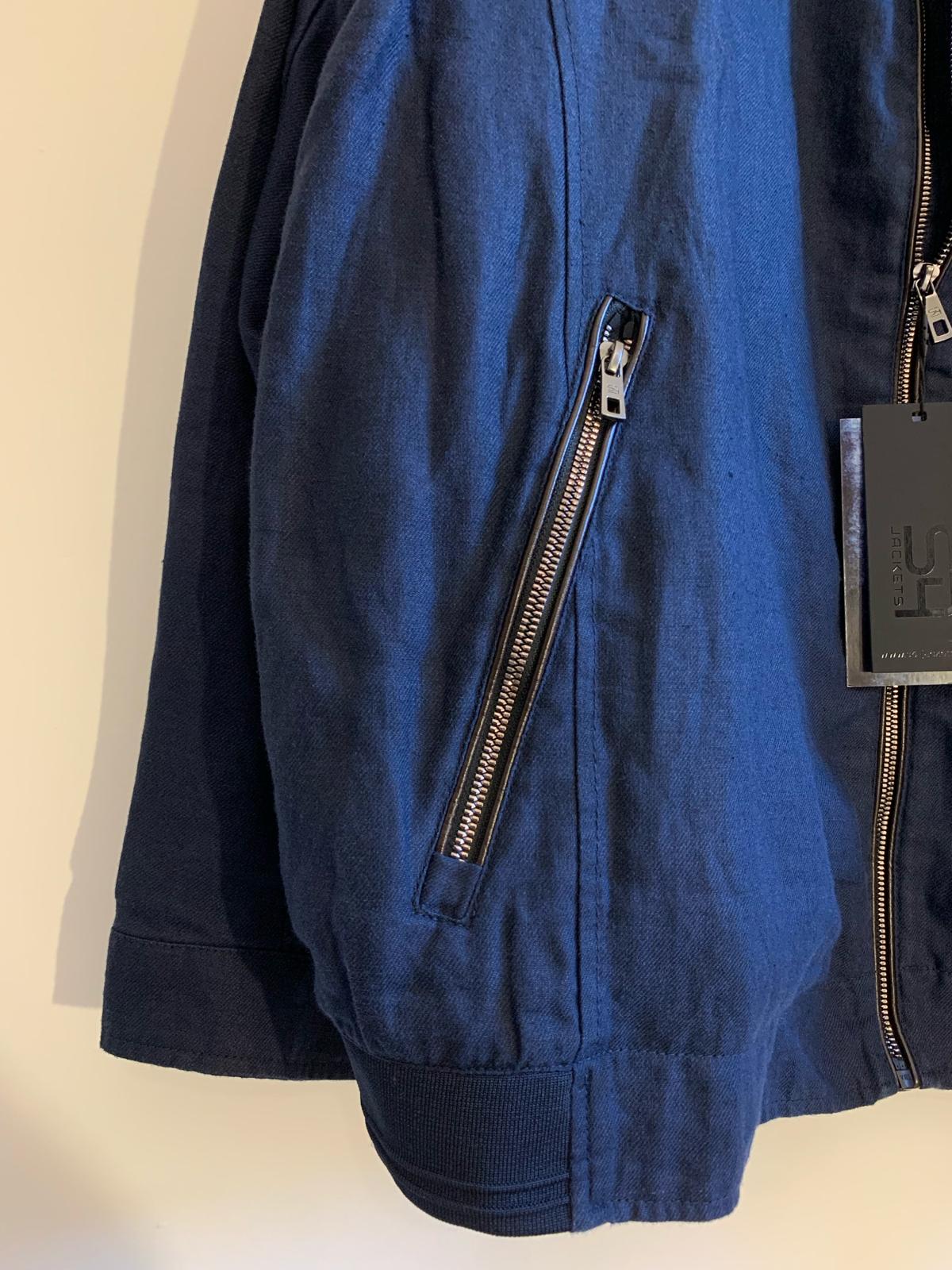 Giacca S4 Jackets modello PORTOFINO. Colore blu. Taglia 66. 100% Lino - GLWear #