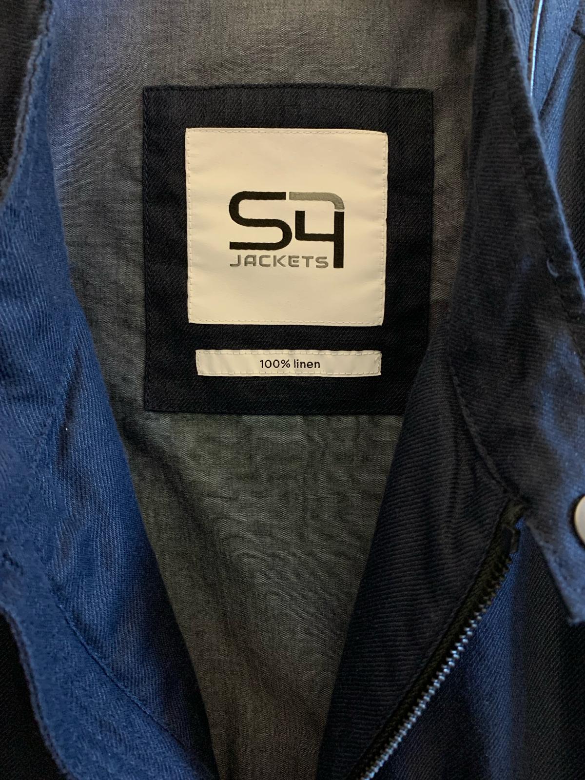 Giacca S4 Jackets modello PORTOFINO. Colore blu. Taglia 66. 100% Lino - GLWear #