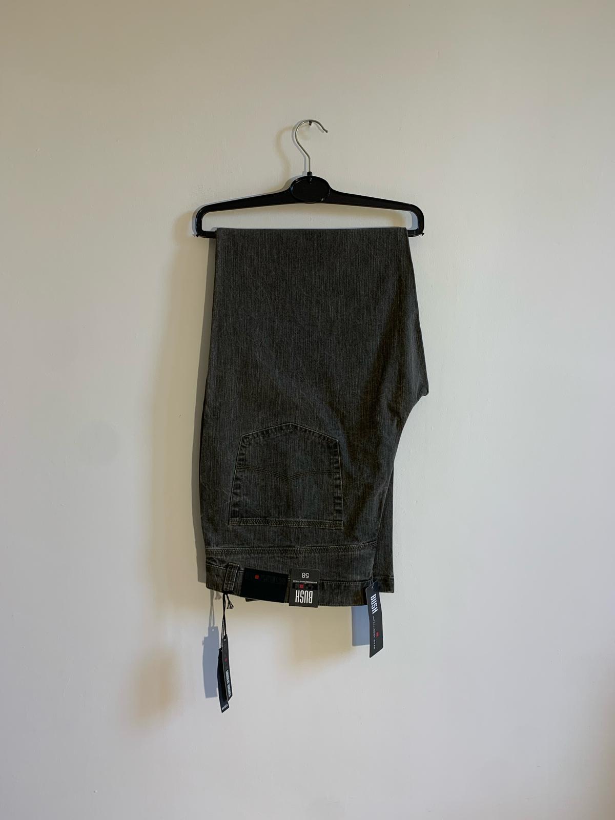 Jeans Bush Taglia 58. 98% Cotone. Colore antracite - GLWear #