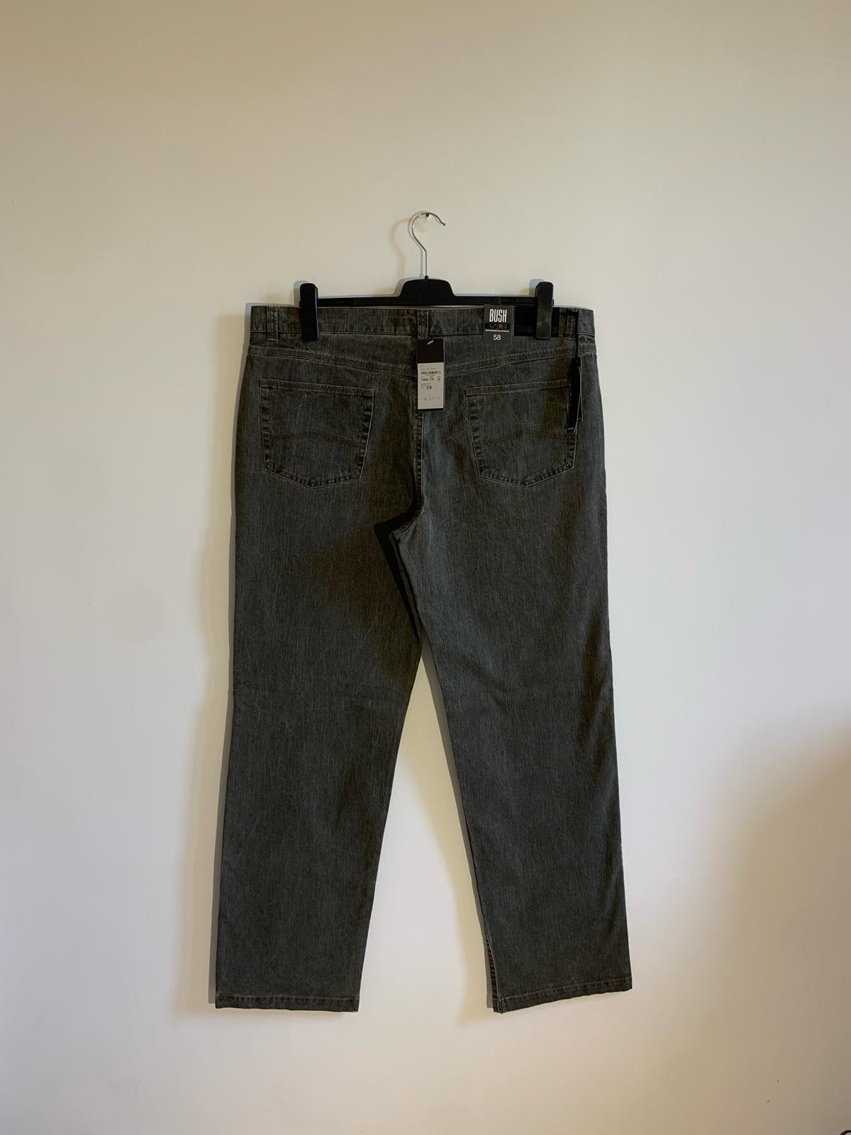 Jeans Bush Taglia 58. 98% Cotone. Colore antracite - GLWear #