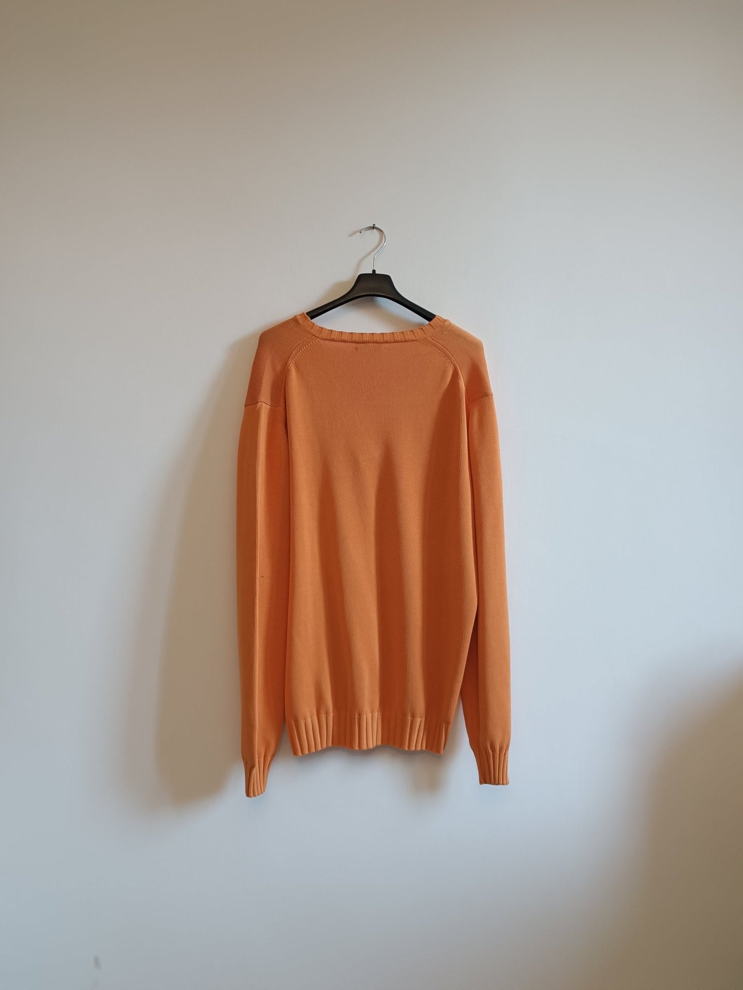 Maglione Valdoglio colore arancio. Taglia 56. 100% Cotone. Made in Italy - GLWear #