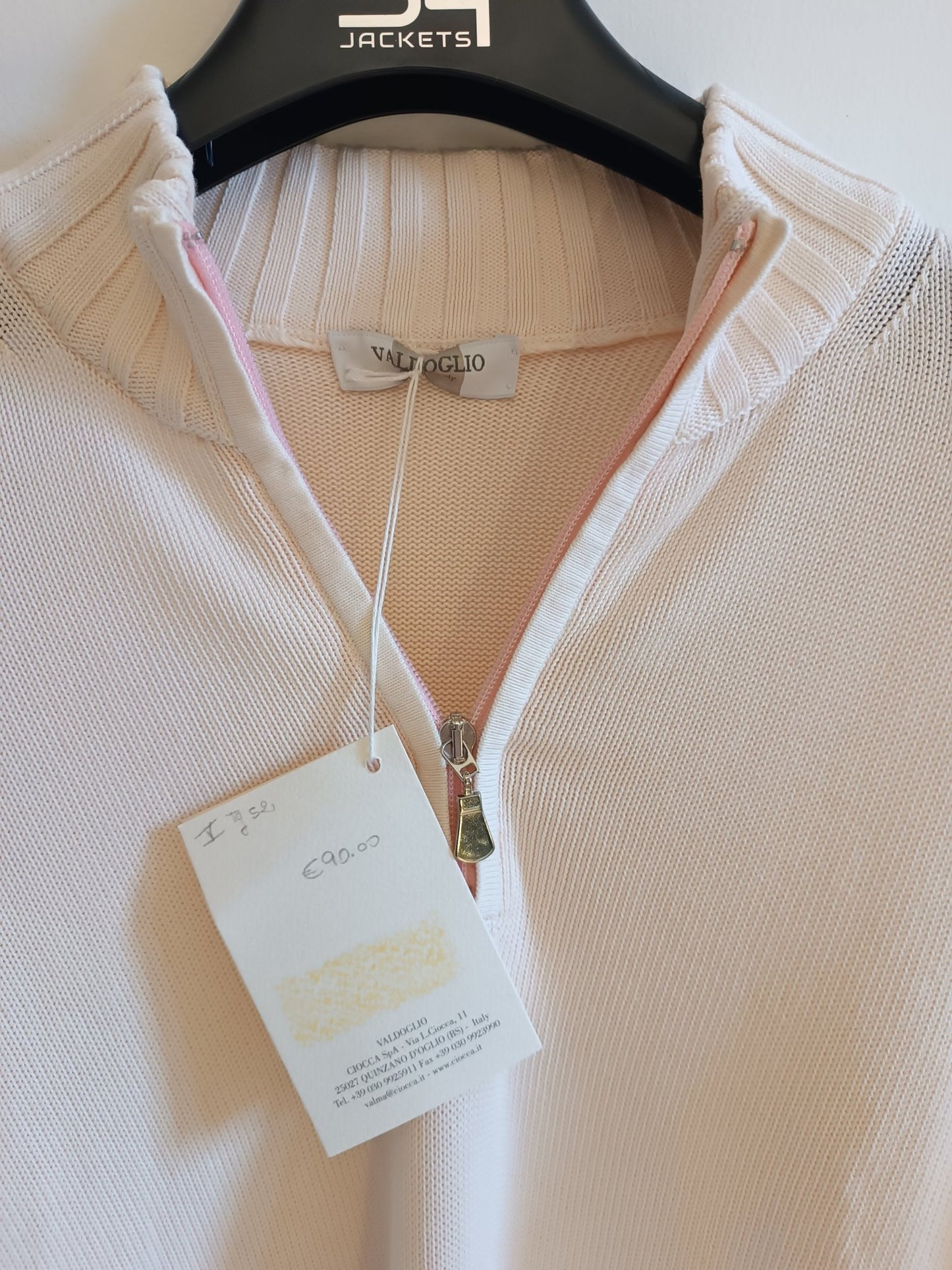 Maglione Valdoglio unisex colore rosa. Taglia 52. 100% Cotone - GLWear #