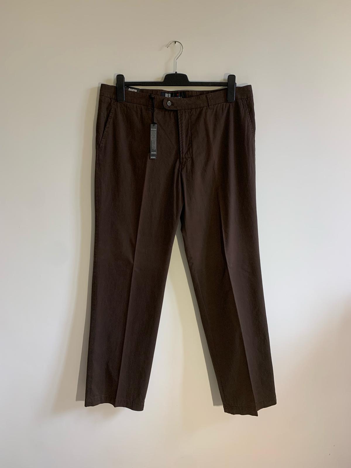 Pantalone Bush.Taglia 56. 97% Cotone 3% Elastan. Colore marrone - GLWear #