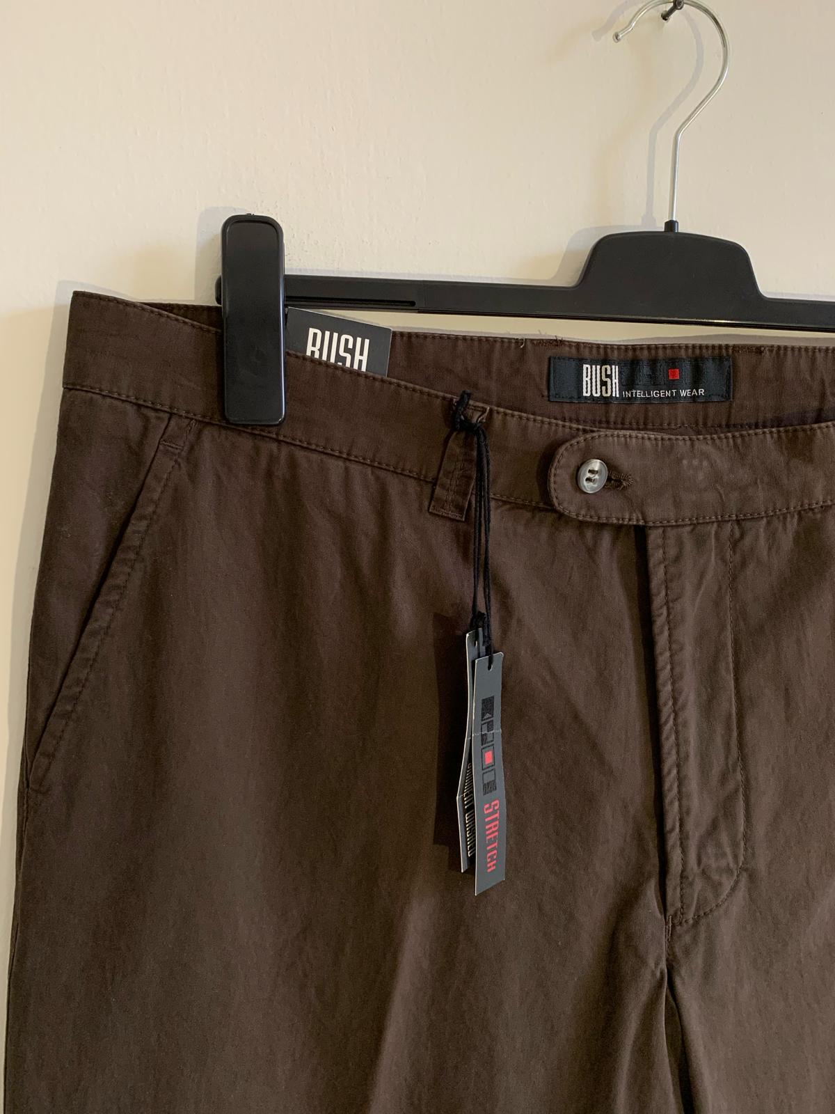 Pantalone Bush.Taglia 56. 97% Cotone 3% Elastan. Colore marrone - GLWear #