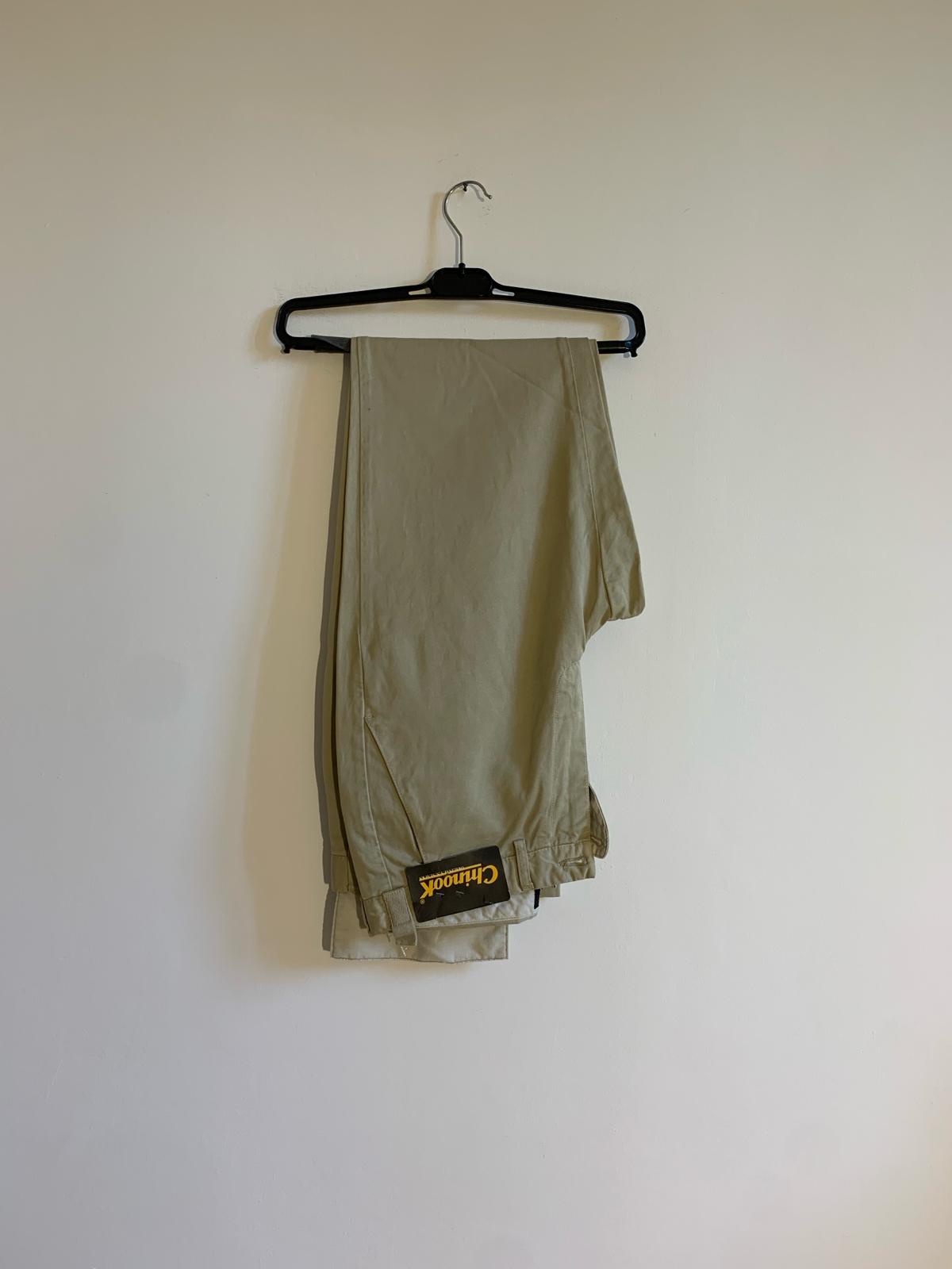 Pantalone chino Chinook mod. CHINO'S SLACK taglia 46-48. Colore Beige. 100% Cotone - GLWear #