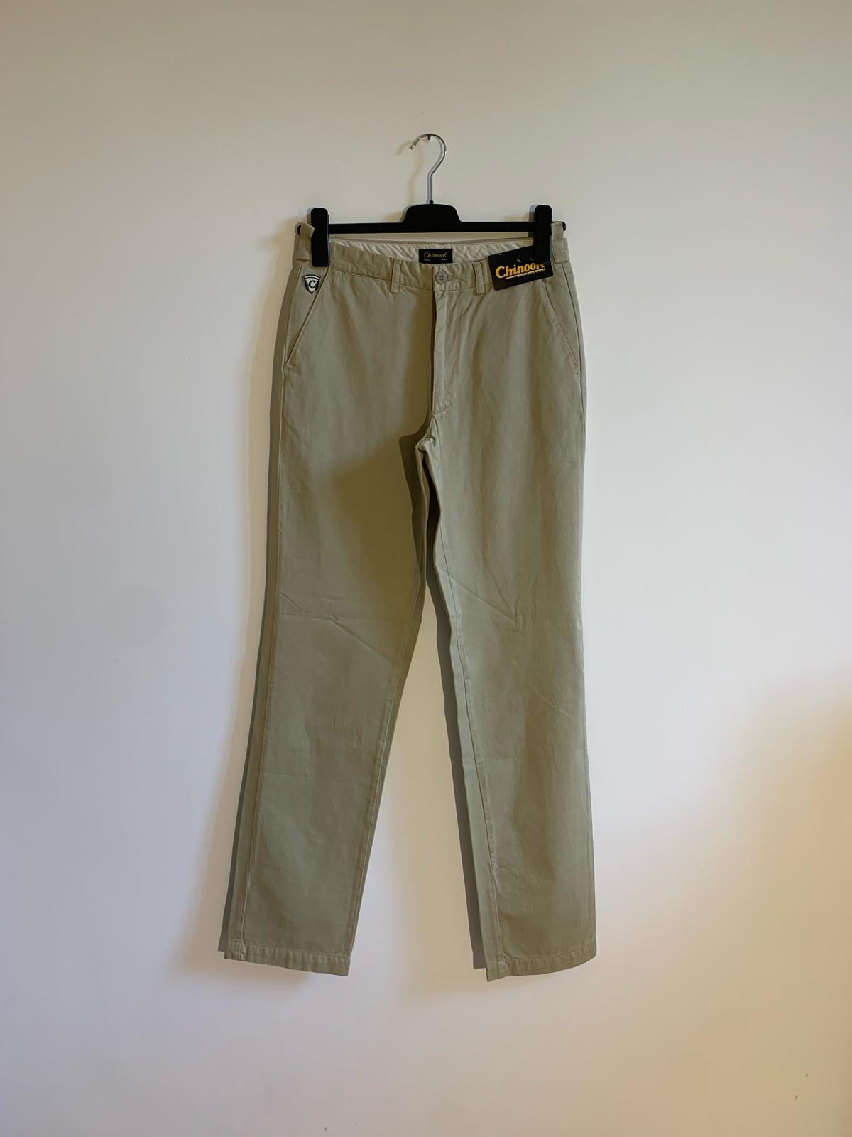 Pantalone chino Chinook mod. CHINO'S SLACK taglia 46-48. Colore Beige. 100% Cotone - GLWear #