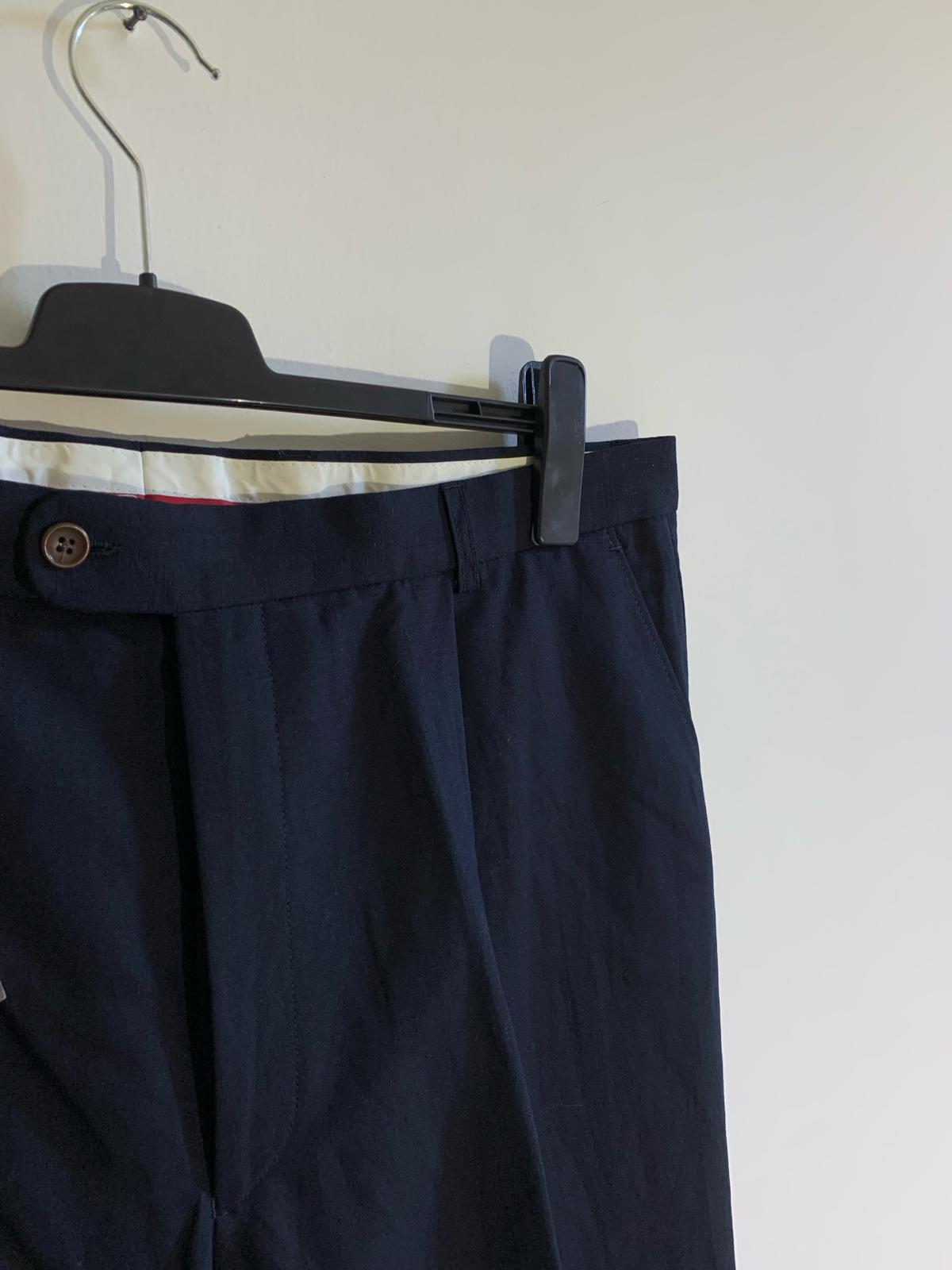 Pantalone McGregor mod. Delin Camerota . Taglia 60. Colore blu. 55 % Cotone 45% Lino - GLWear #