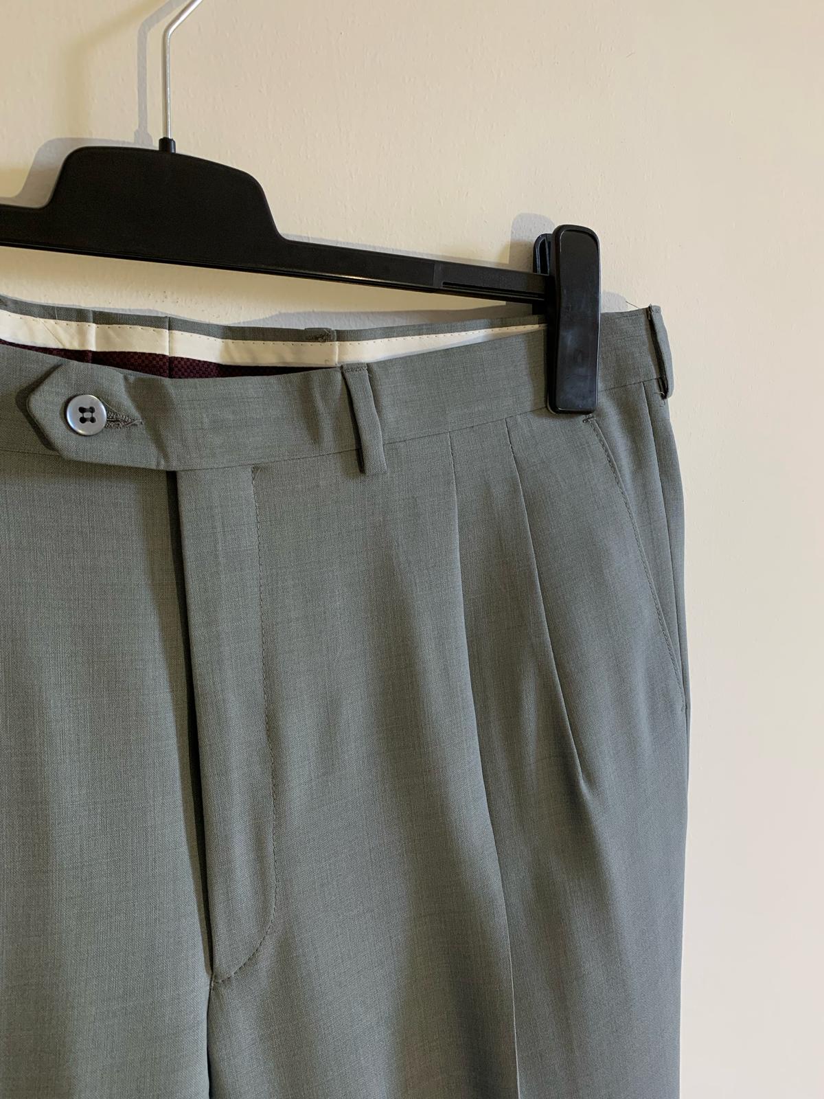 Pantalone Uomolebole in pura lana vergine. Taglia 56. Colore grigio - GLWear #