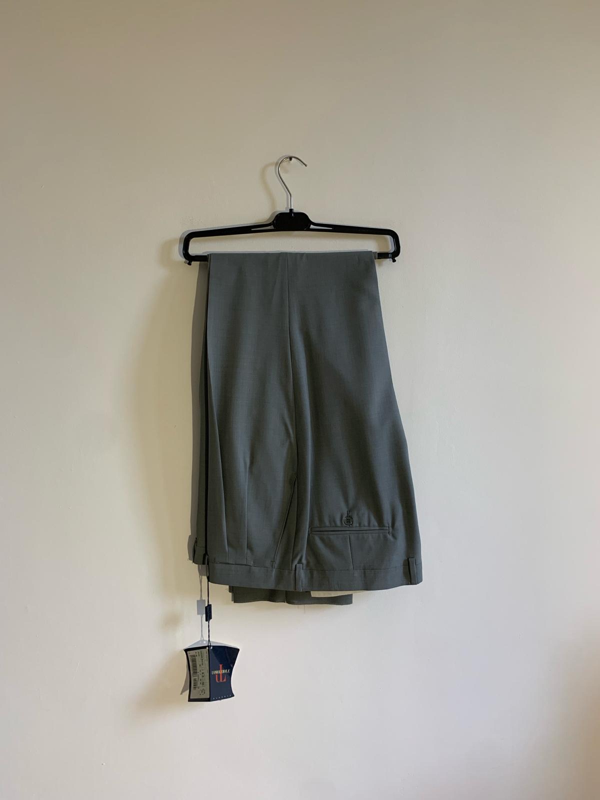 Pantalone Uomolebole in pura lana vergine. Taglia 56. Colore grigio - GLWear #