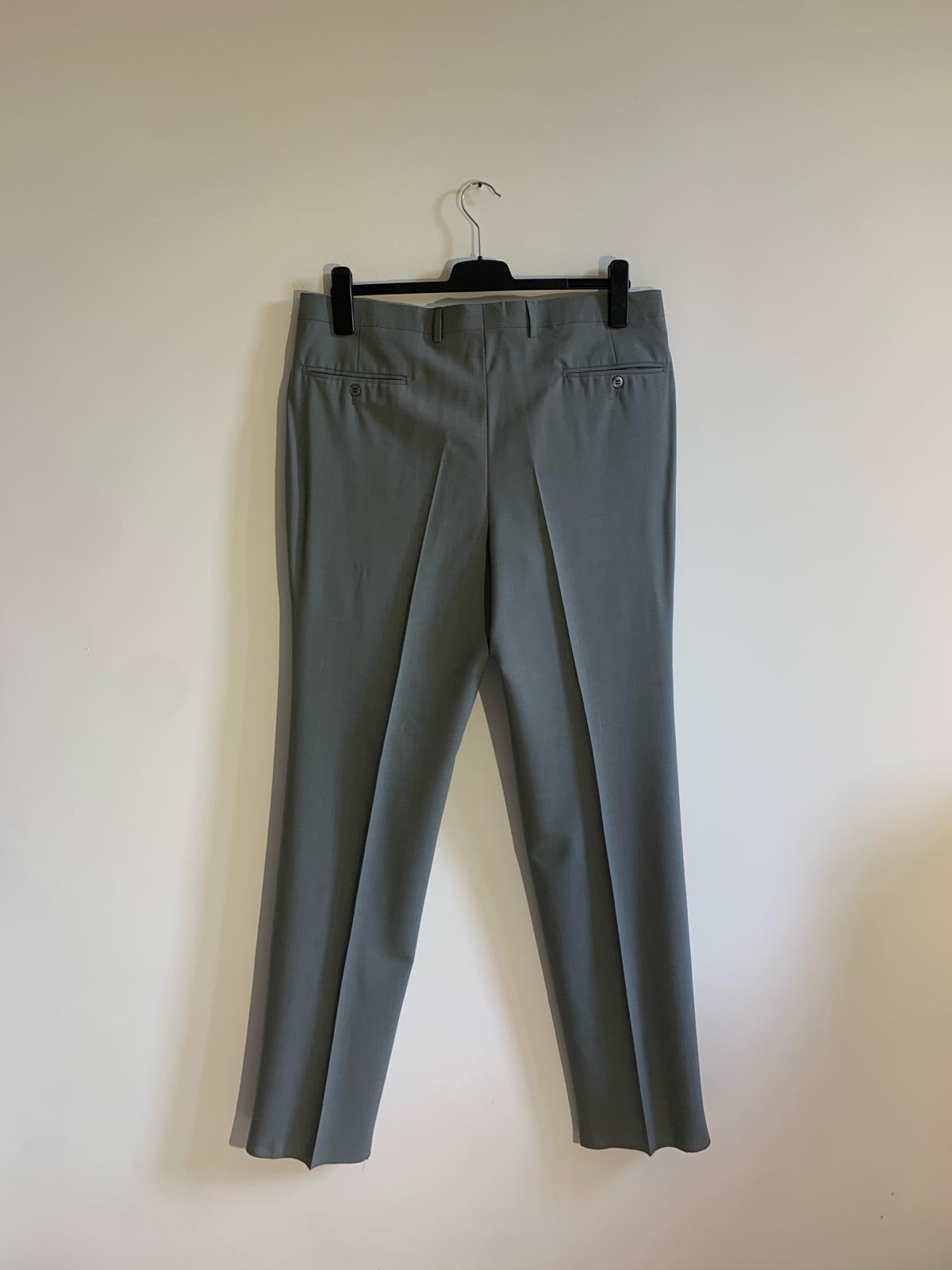 Pantalone Uomolebole in pura lana vergine. Taglia 56. Colore grigio - GLWear #