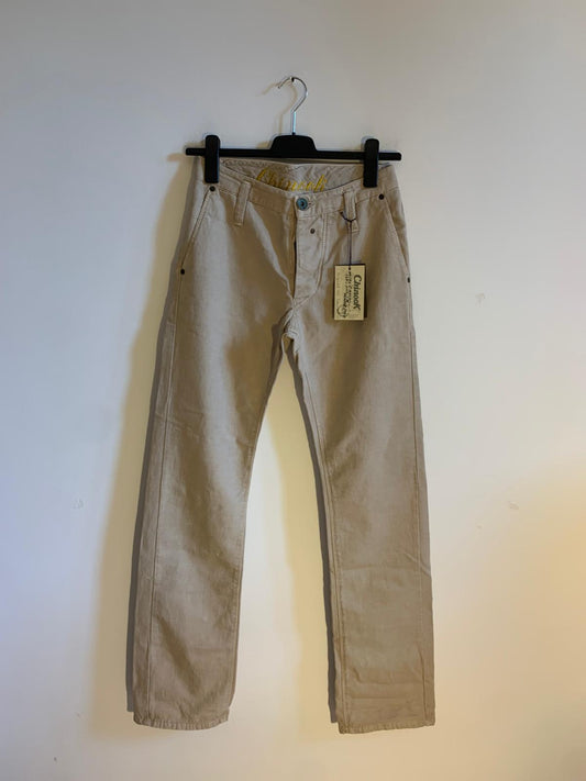 Pantalone Chinook. Taglia 44/46. 100% Cotone. Colore Beige