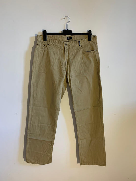 Pantaloni McGregor mod. Brera Light Sterling. Taglia 48. Color Kaki. 100% Cotone