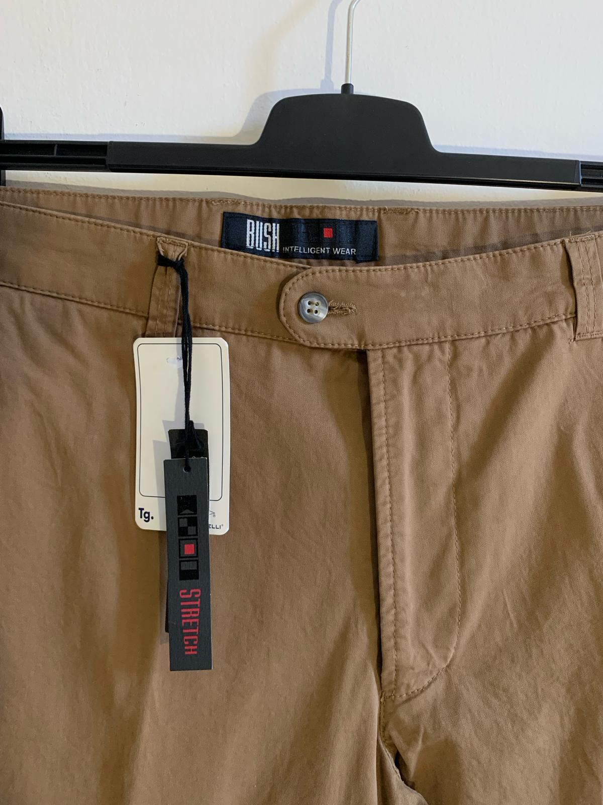 Pantalone Bush taglia 56. Colore marrone. 100% Cotone - GLWear #