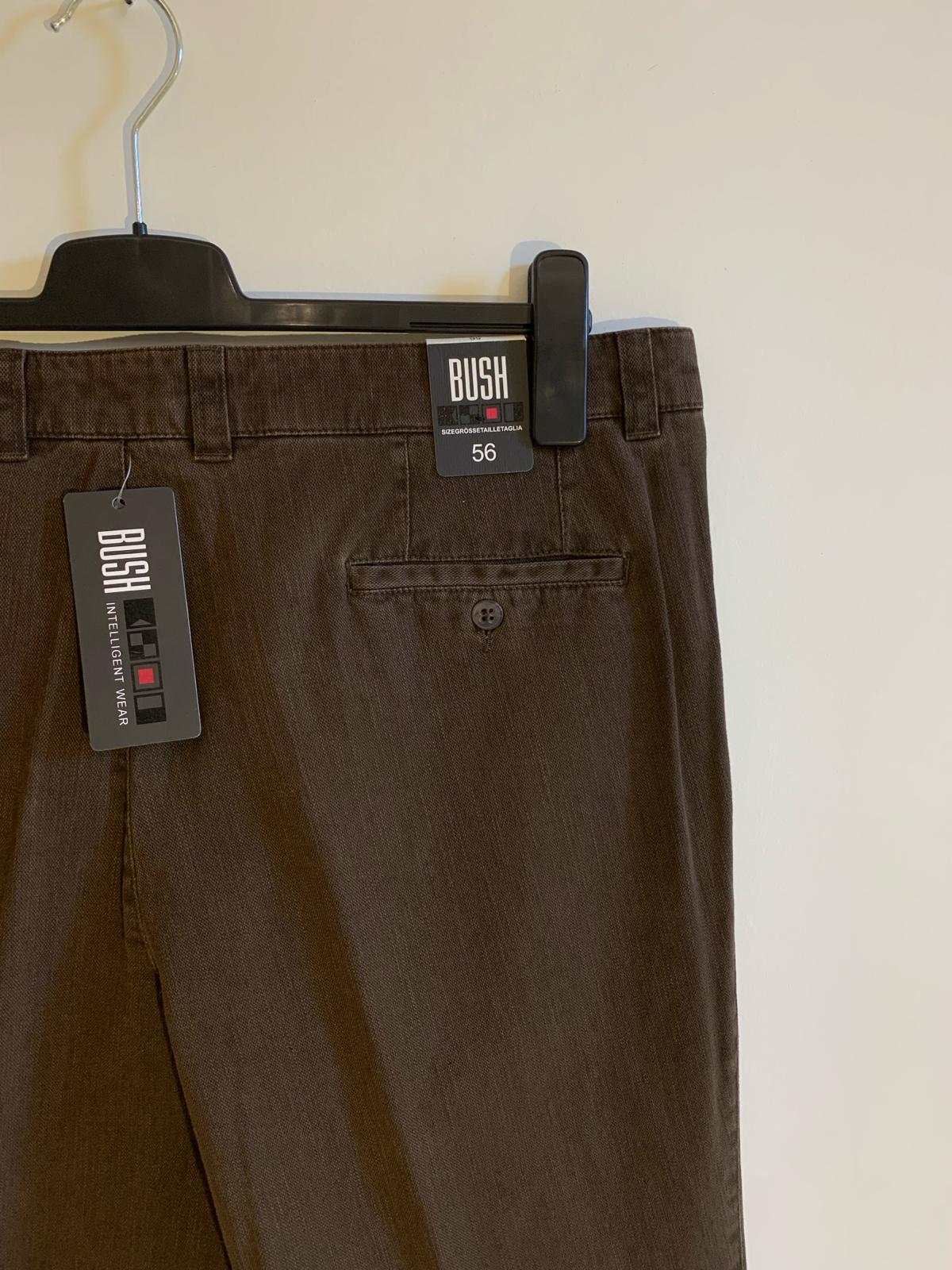 Pantalone Bush taglia 56. Colore marrone. 98% Cotone. - GLWear #