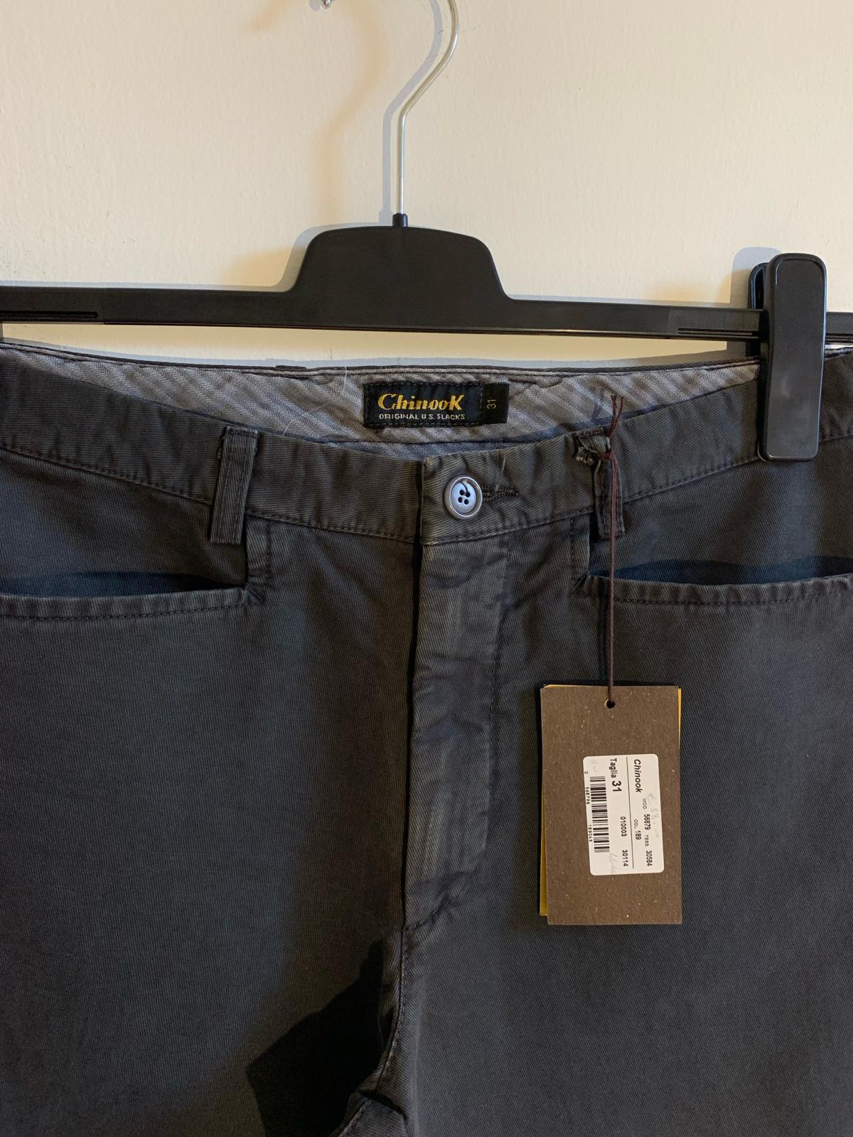 Pantalone Chinook taglia 46-48. 100% Cotone. Colore antracite - GLWear #