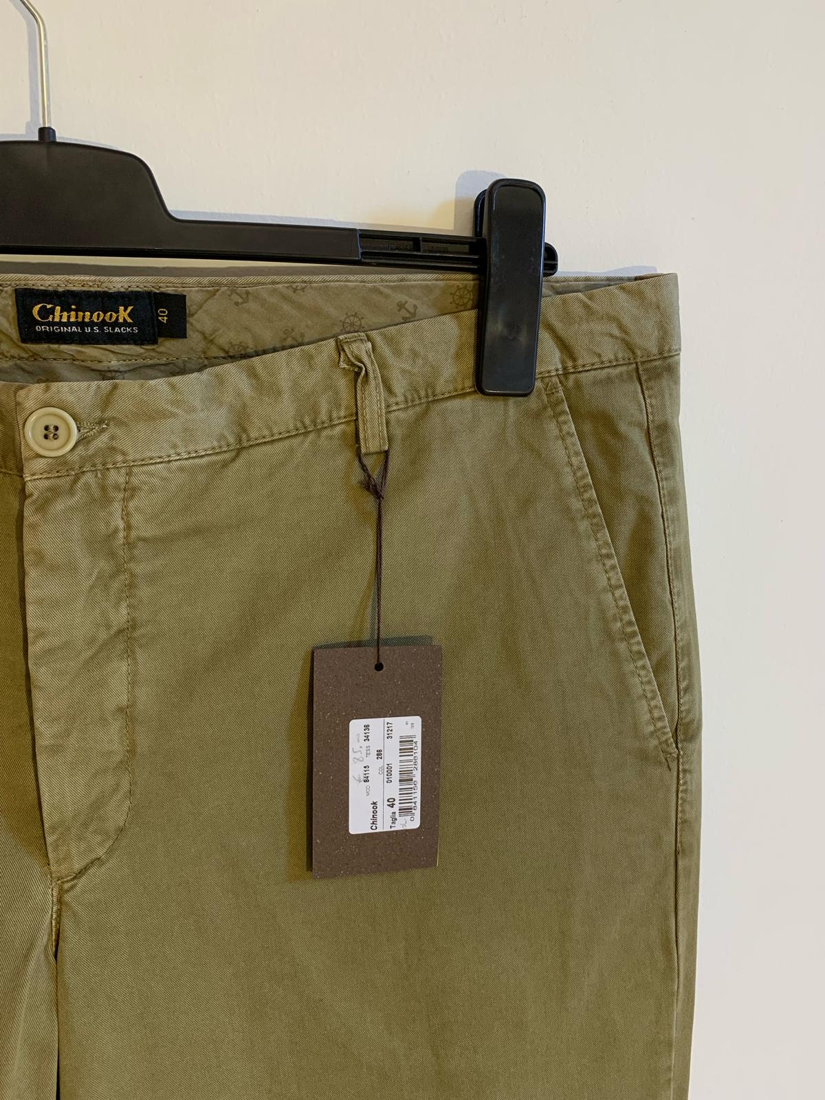 Pantalone Chinook Taglia 56. 100% Cotone. Colore kaki - GLWear #