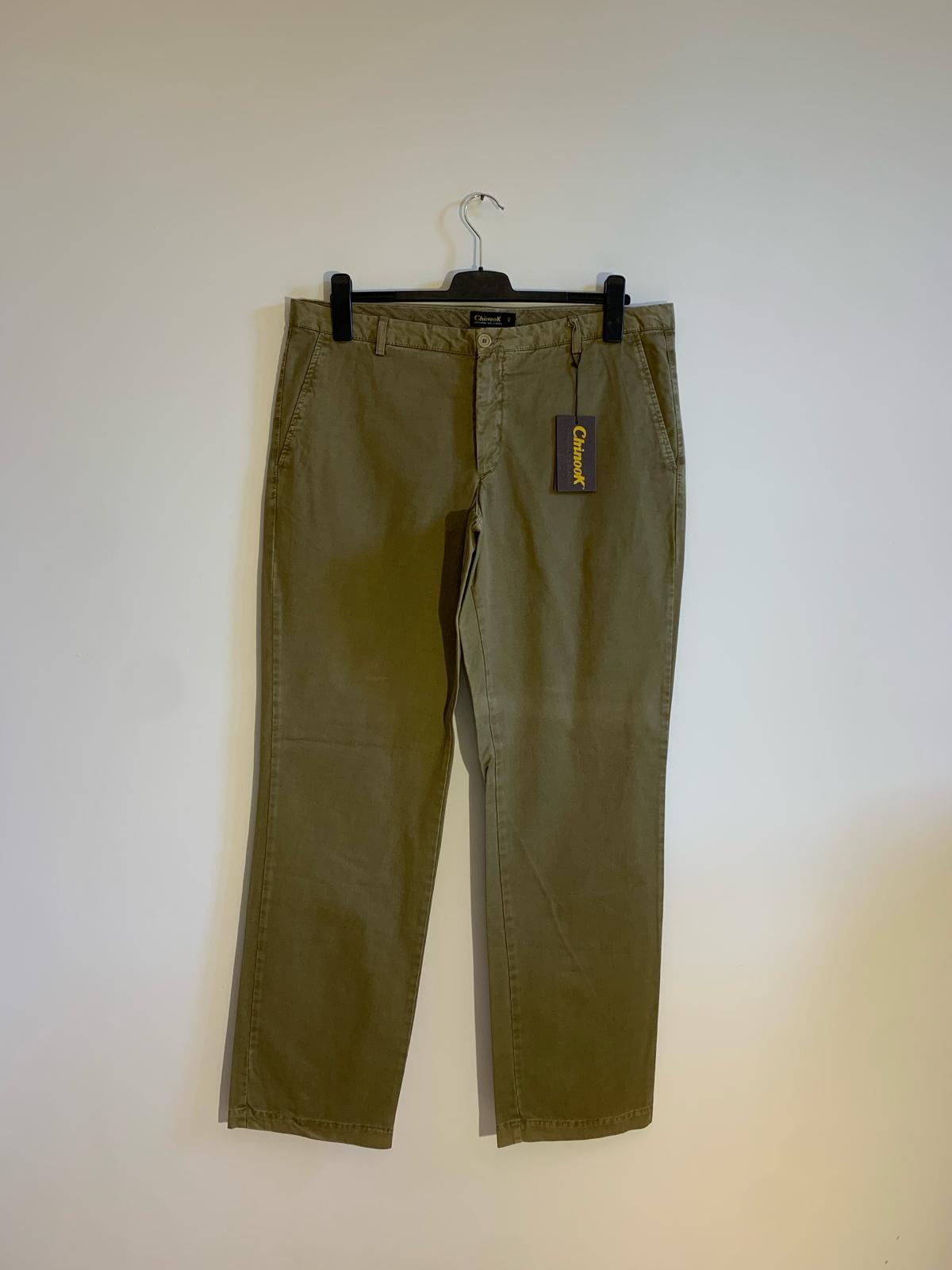 Pantalone Chinook Taglia 56. 100% Cotone. Colore kaki - GLWear #