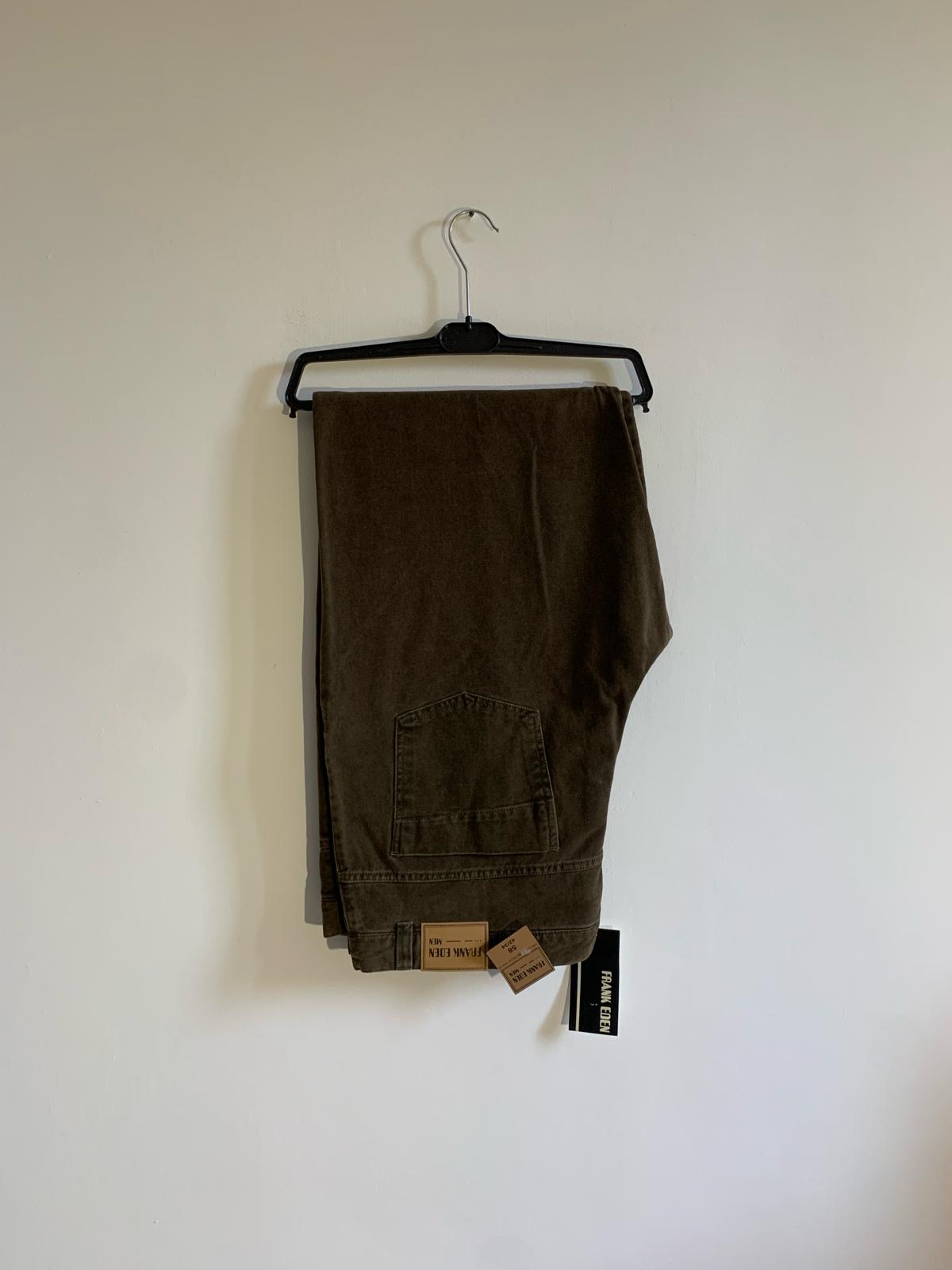 Pantalone Frank Eden. Taglia 58. Colore marrone. 100% Cotone - GLWear #