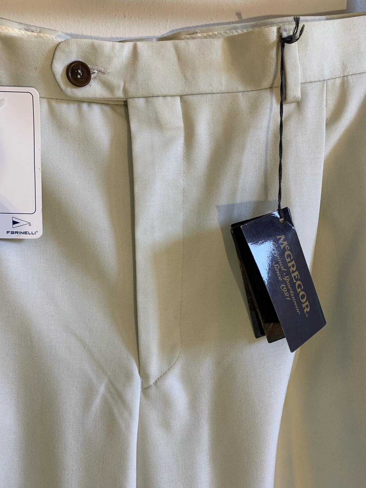 Pantalone McGregor Bianco modello Kery. Taglia 56. 67% Diolen 33% Cotone - GLWear #