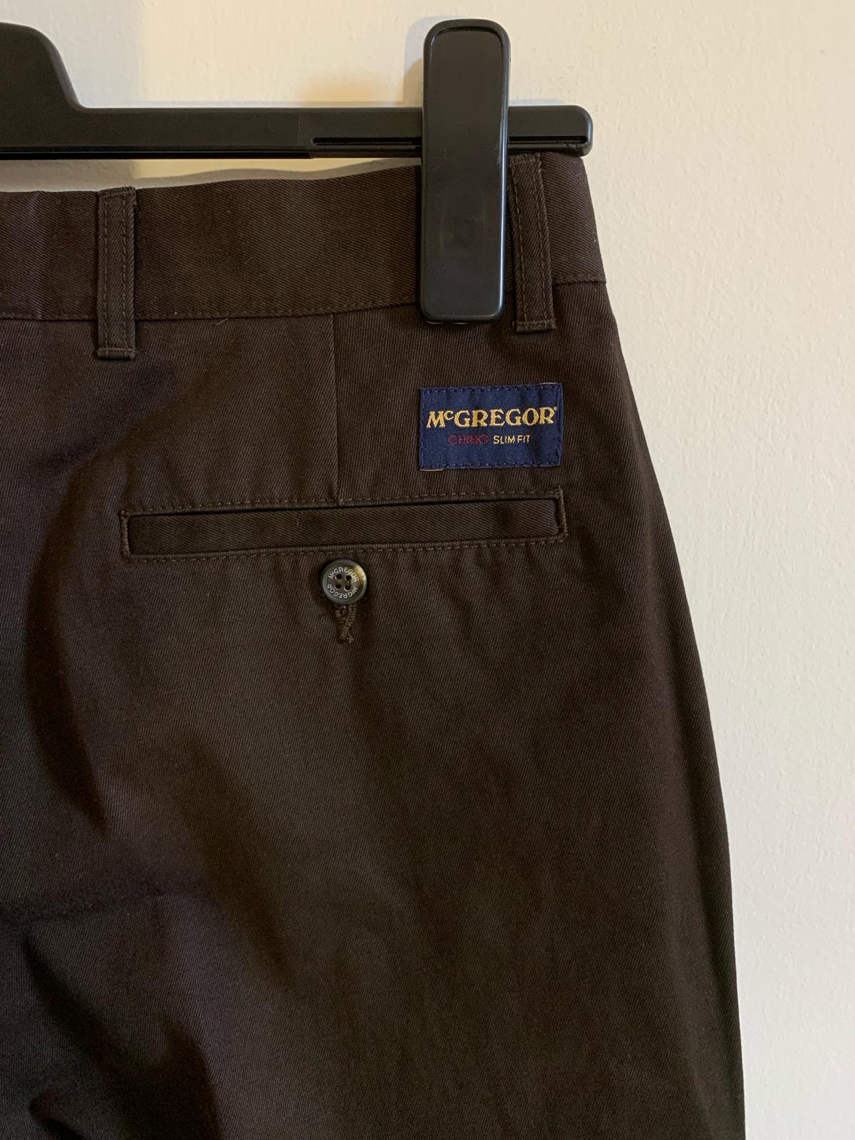 Pantalone McGregor mod. Brenda Gianni. Taglia 48. 100% Cotone. Colore marrone - GLWear #