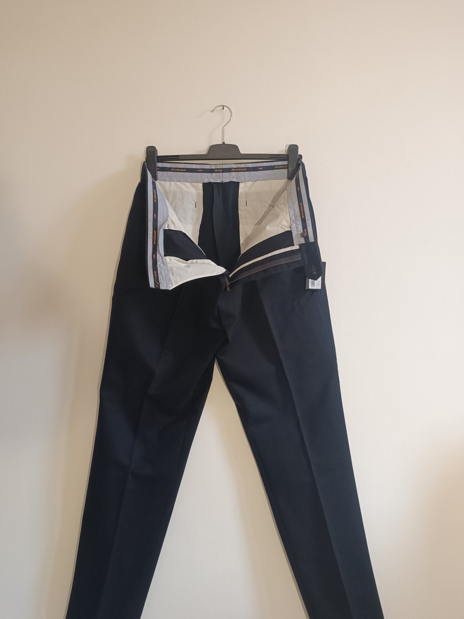 Pantalone McGregor mod. Brenda Gianni. Taglia 56. 100% Cotone. Colore blu - GLWear #