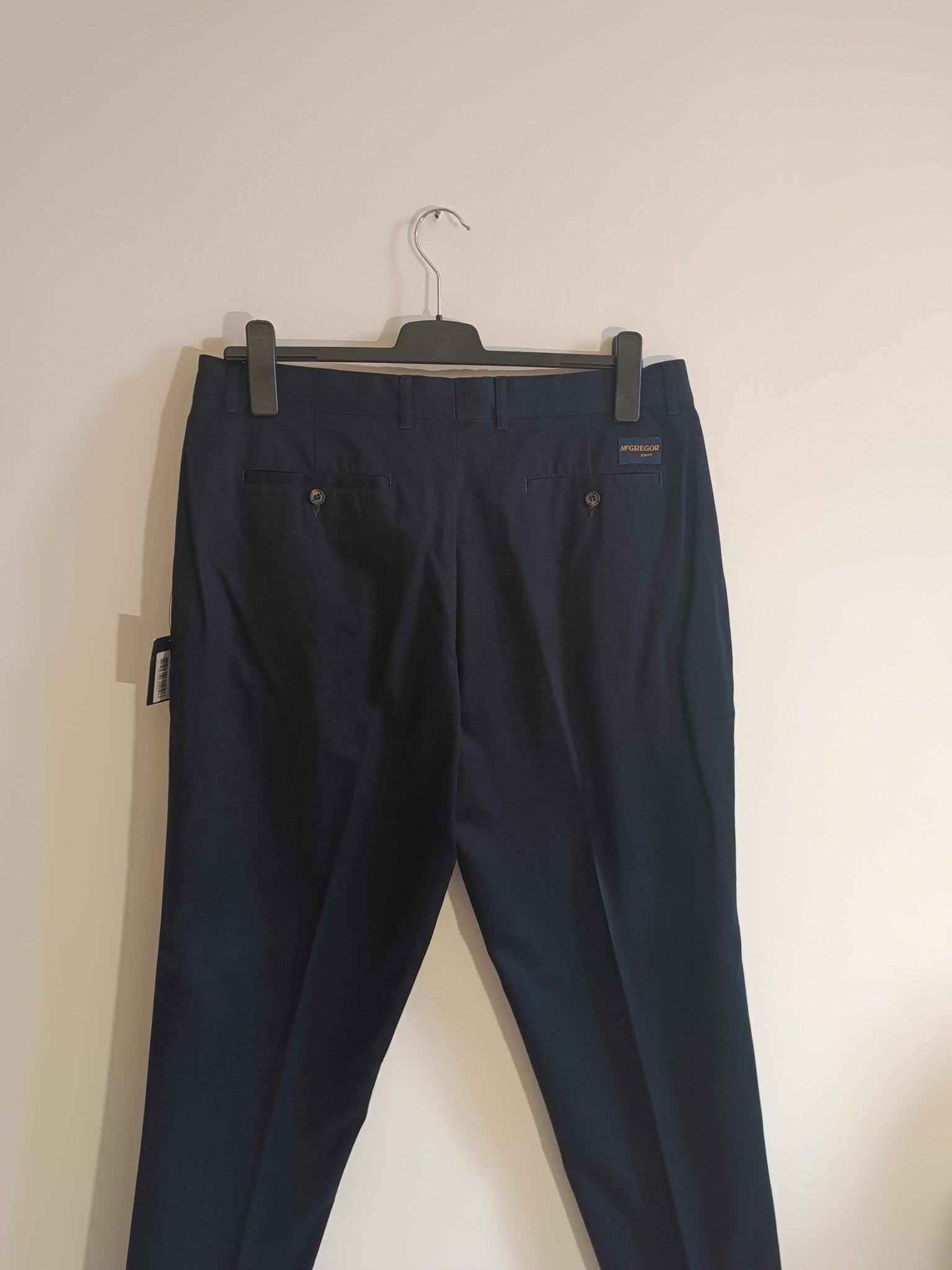 Pantalone McGregor mod. Brenda Gianni. Taglia 56. 100% Cotone. Colore blu - GLWear #