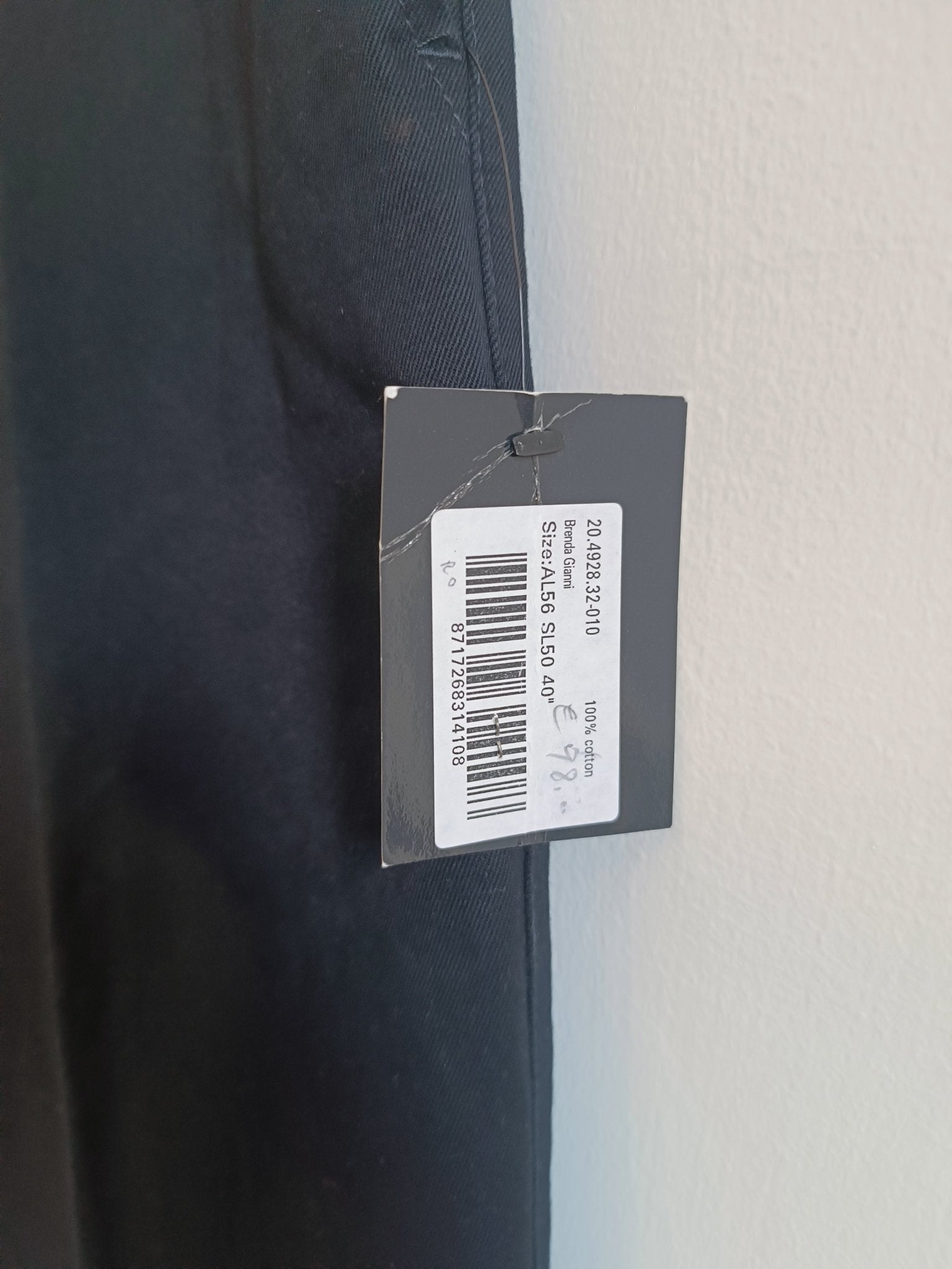 Pantalone McGregor mod. Brenda Gianni. Taglia 56. 100% Cotone. Colore blu - GLWear #