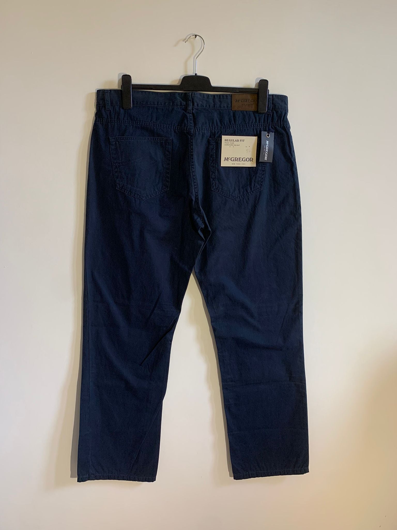Pantalone McGregor mod. Brera Light Sterling. Taglia 56. 100% Cotone - GLWear #