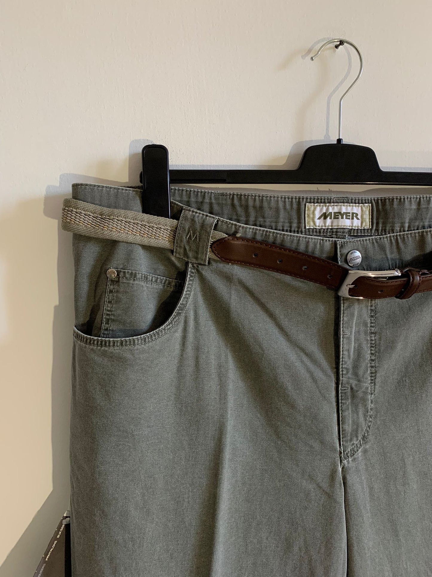 Pantalone Meyer mod. Diego. Taglia 58. 96% cotone 4%Elastan. Cintura per regolare la circonferenza della vita - GLWear #