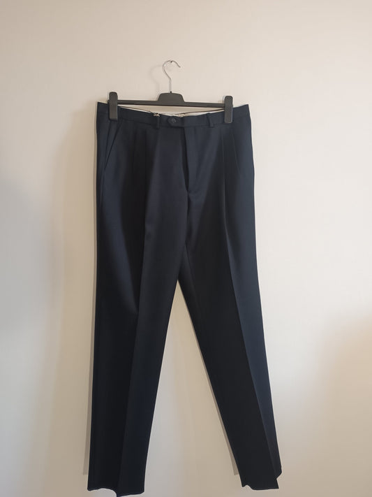 Pantalone Uomolebole 100% Lana vergine. Taglia 56. Colore blu - GLWear #