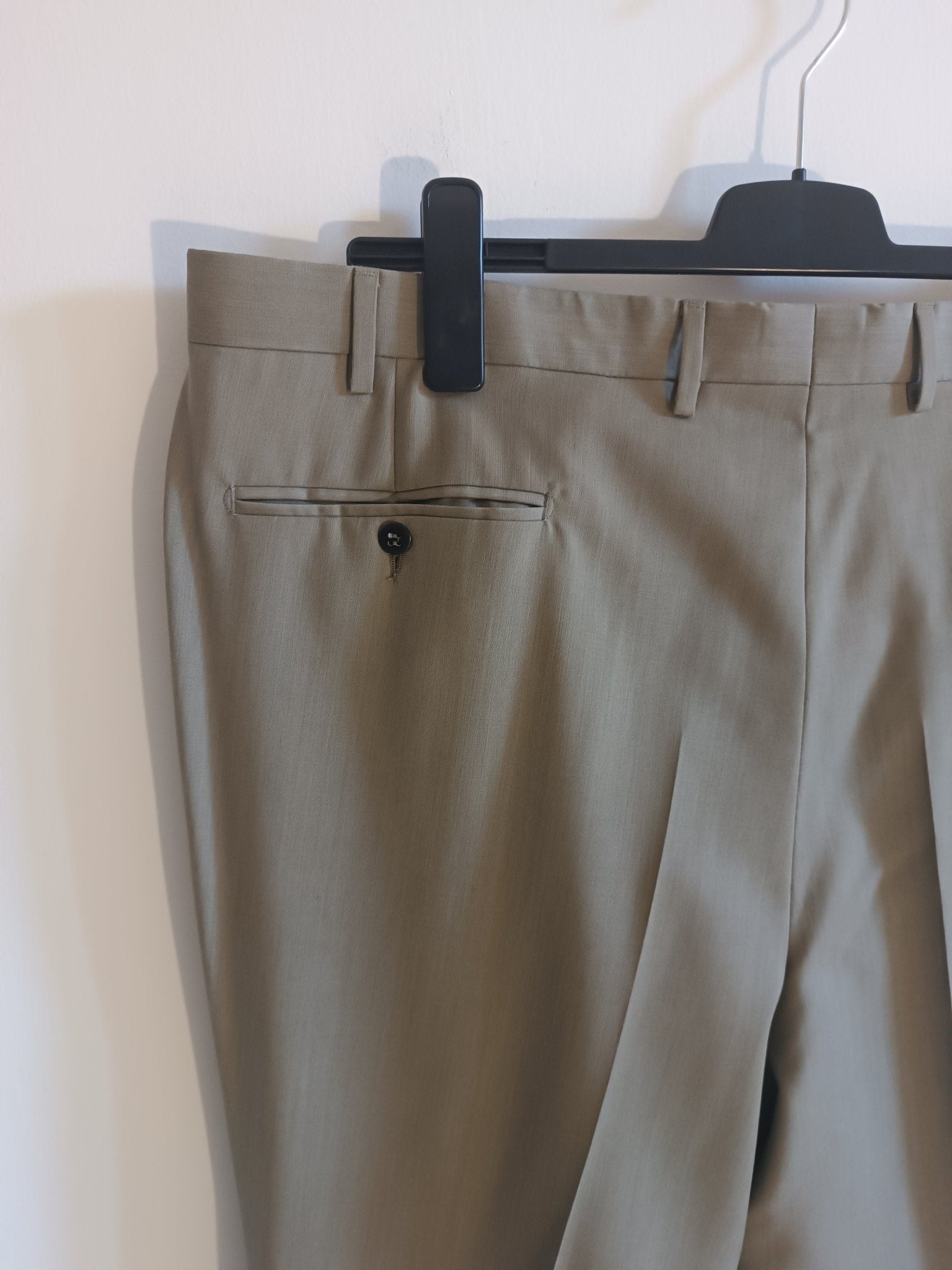 Pantalone Uomolebole 100% pura lana vergine. Taglia 60. Colore grigio - GLWear #