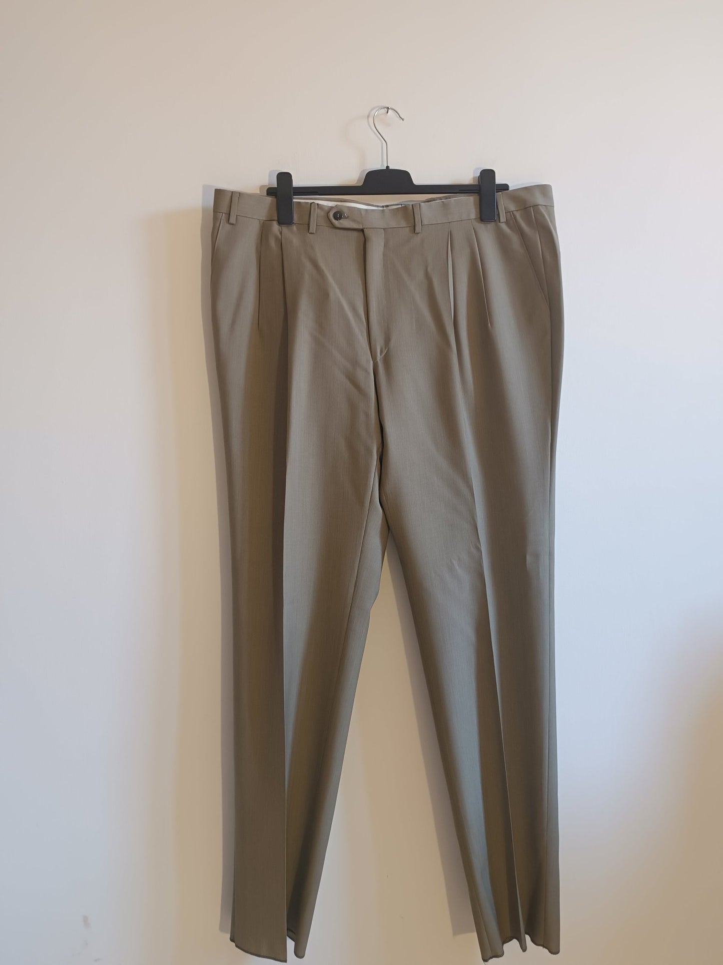 Pantalone Uomolebole 100% pura lana vergine. Taglia 60. Colore grigio - GLWear #